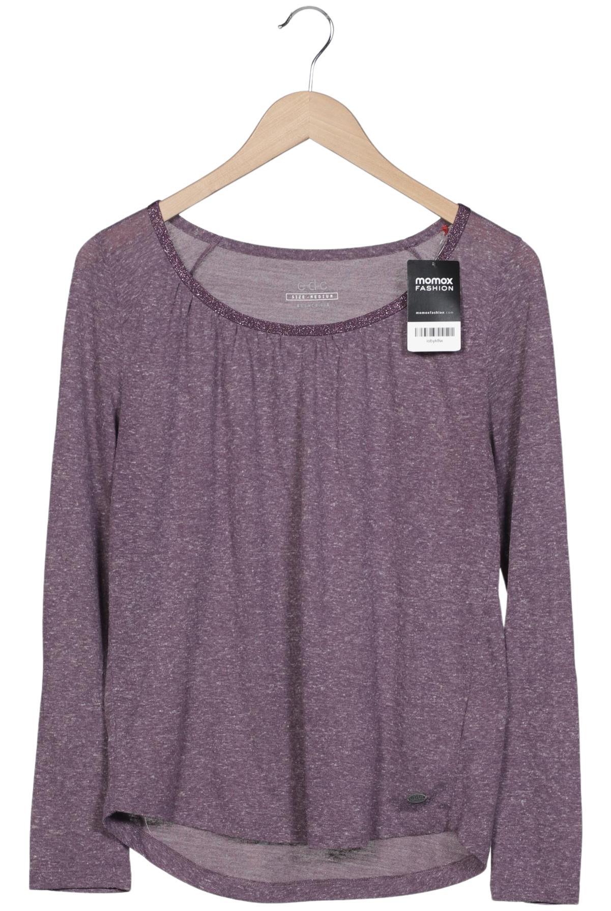 

edc by Esprit Damen Langarmshirt, flieder, Gr. 38