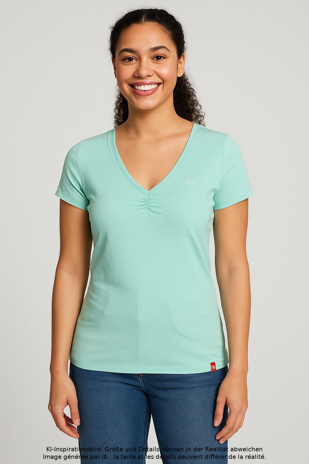 

edc by Esprit Damen T-Shirt, hellgrün, Gr. 38