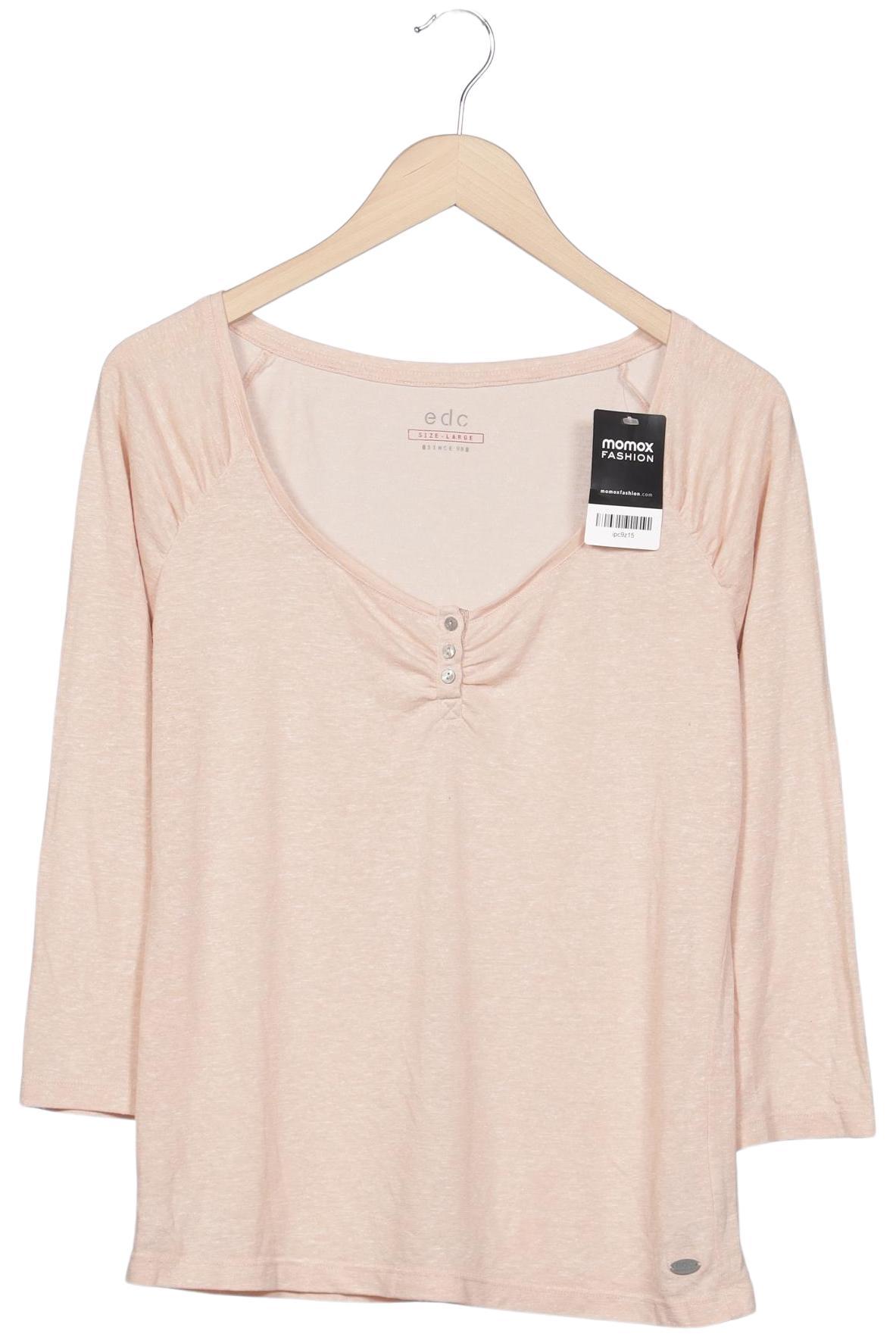 

edc by Esprit Damen Langarmshirt, pink, Gr. 42