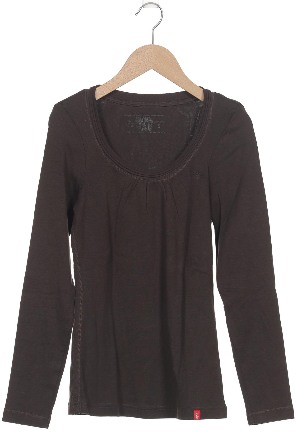 

edc by Esprit Damen Langarmshirt, braun, Gr. 36