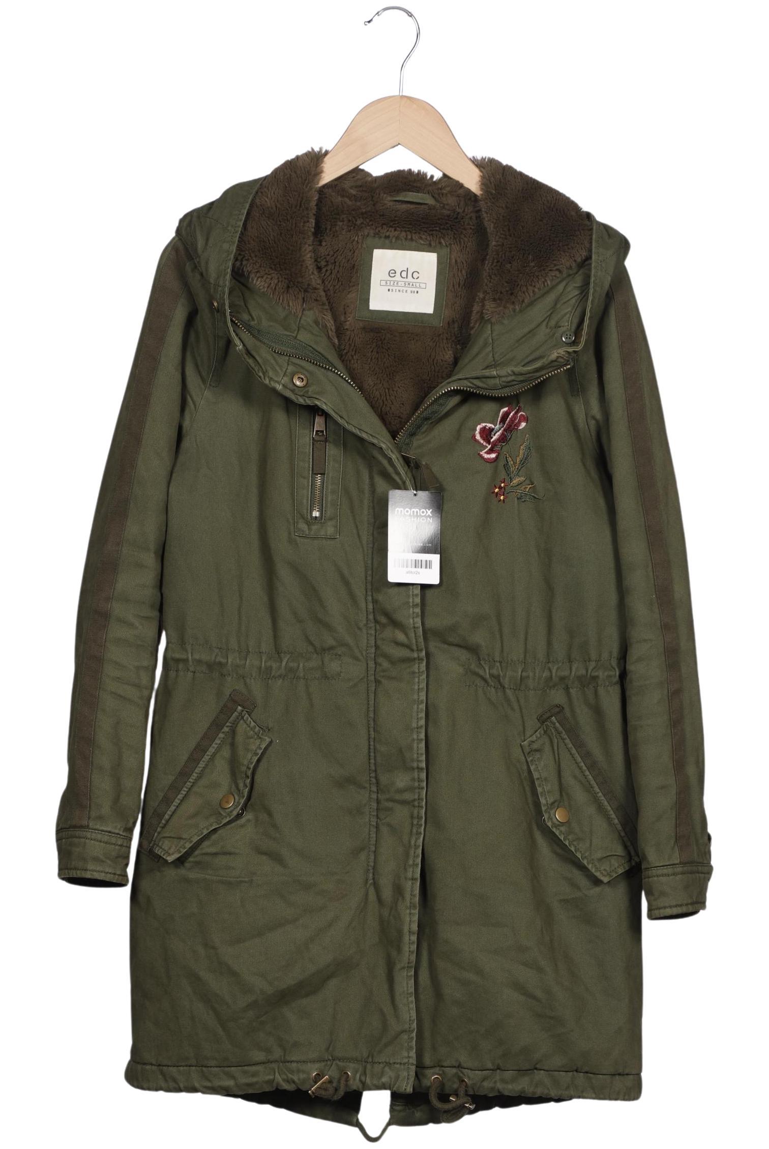 

edc by Esprit Damen Mantel, grün, Gr. 36
