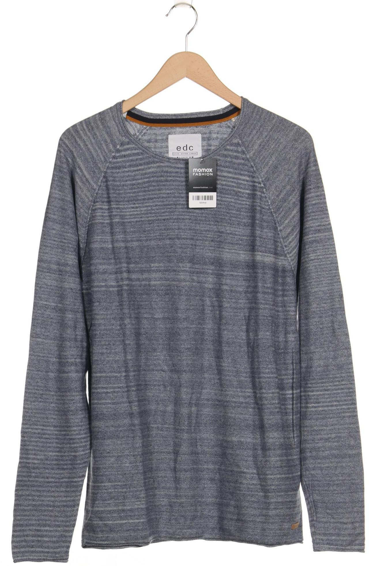 

edc by Esprit Herren Pullover, blau, Gr. 54