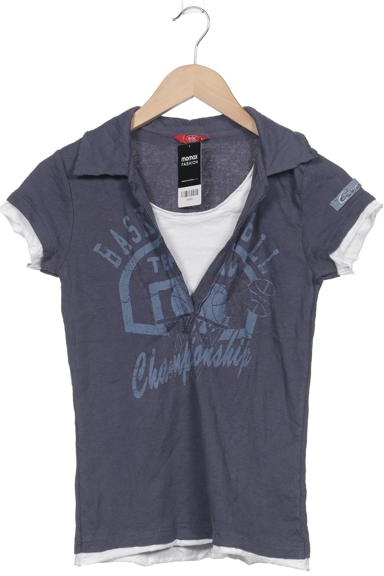 

edc by Esprit Damen Poloshirt, marineblau, Gr. 38