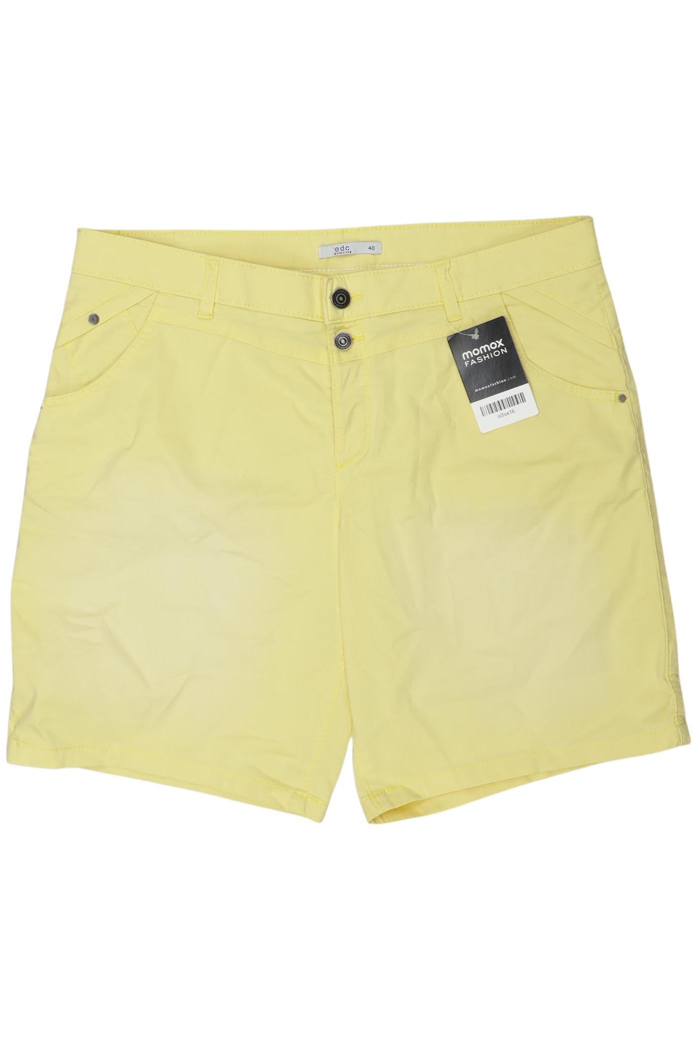 

edc by Esprit Damen Shorts, gelb, Gr. 40