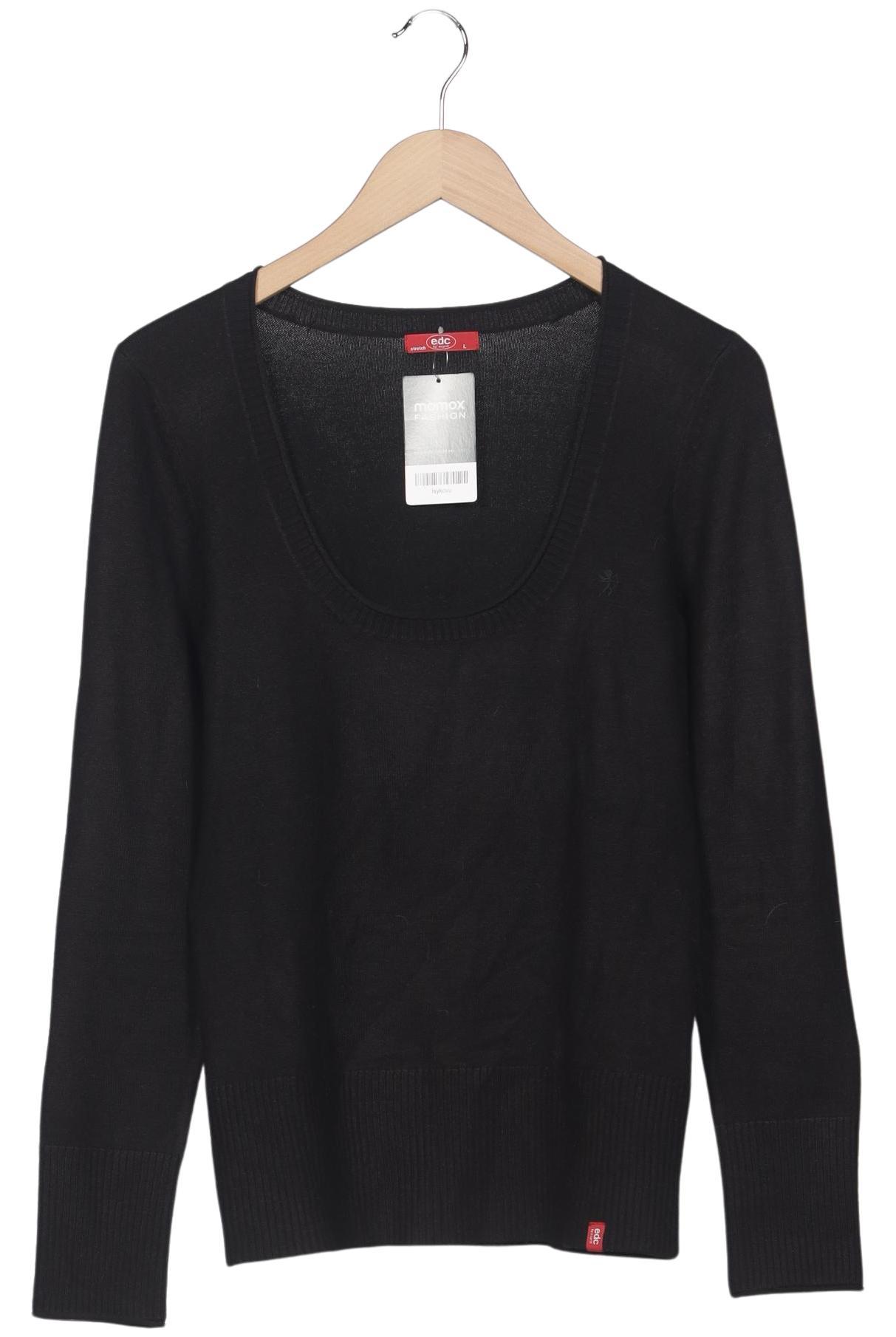 

edc by Esprit Damen Pullover, schwarz, Gr. 42