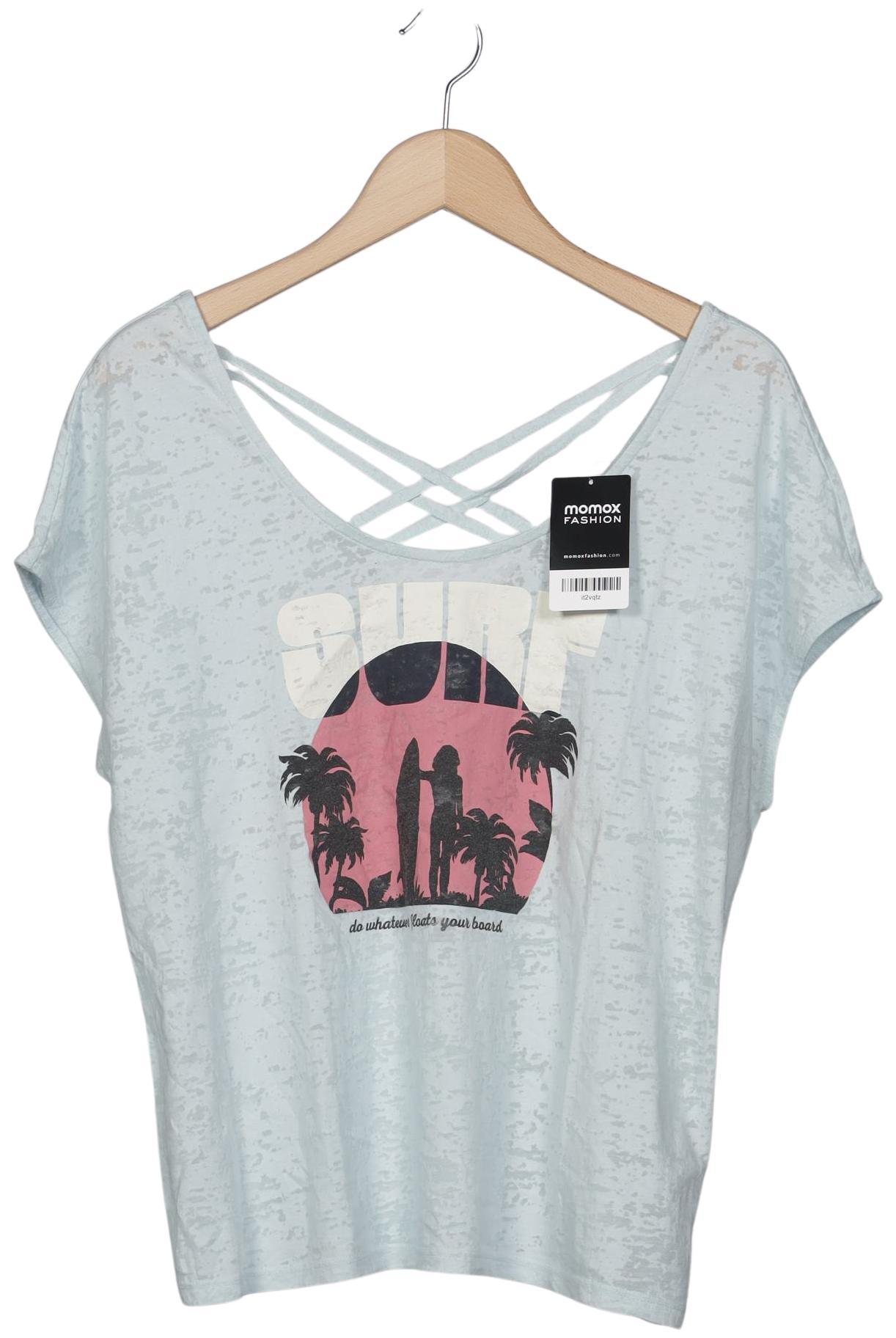 

edc by Esprit Damen T-Shirt, hellblau, Gr. 44