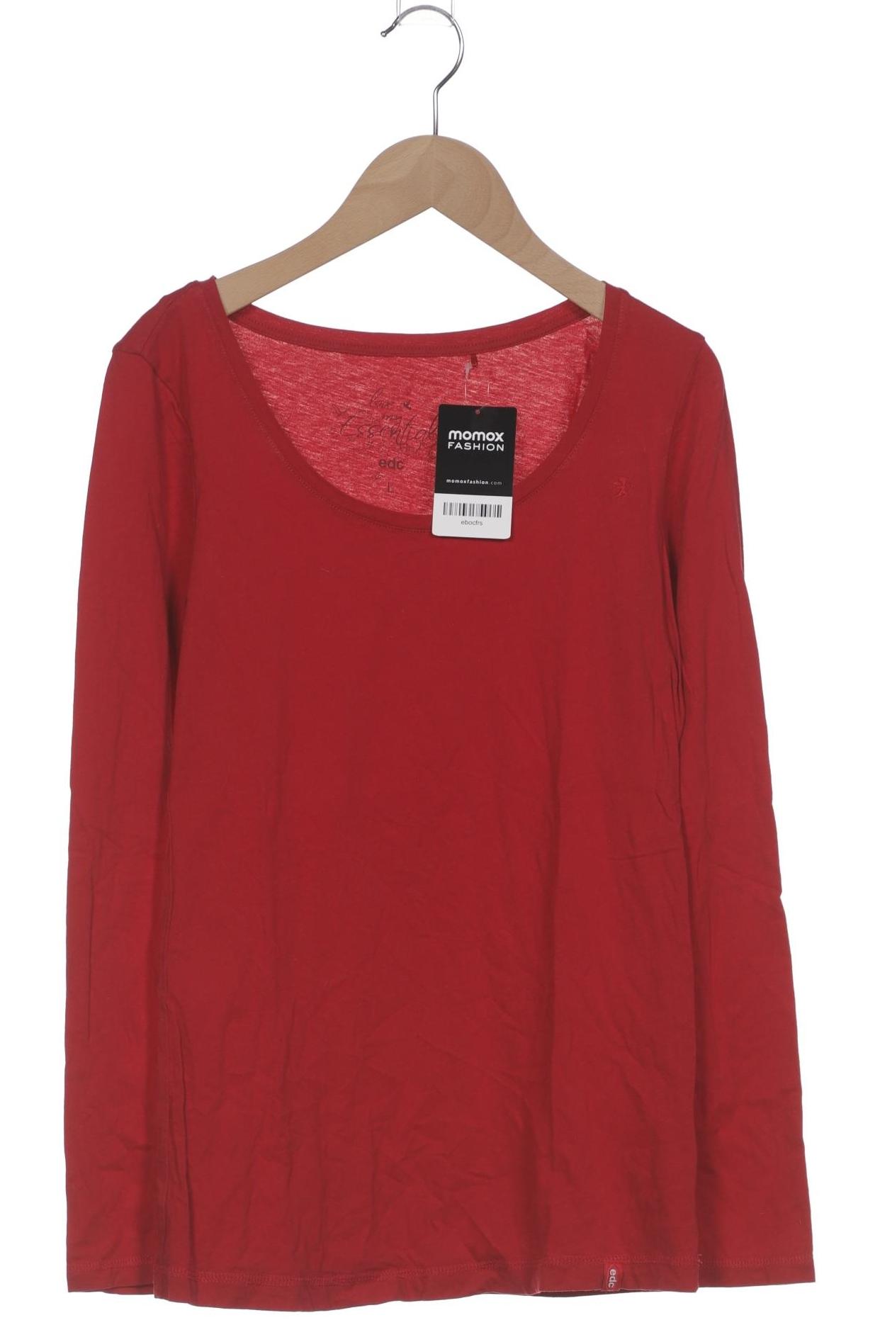 

edc by Esprit Damen Langarmshirt, rot, Gr. 42