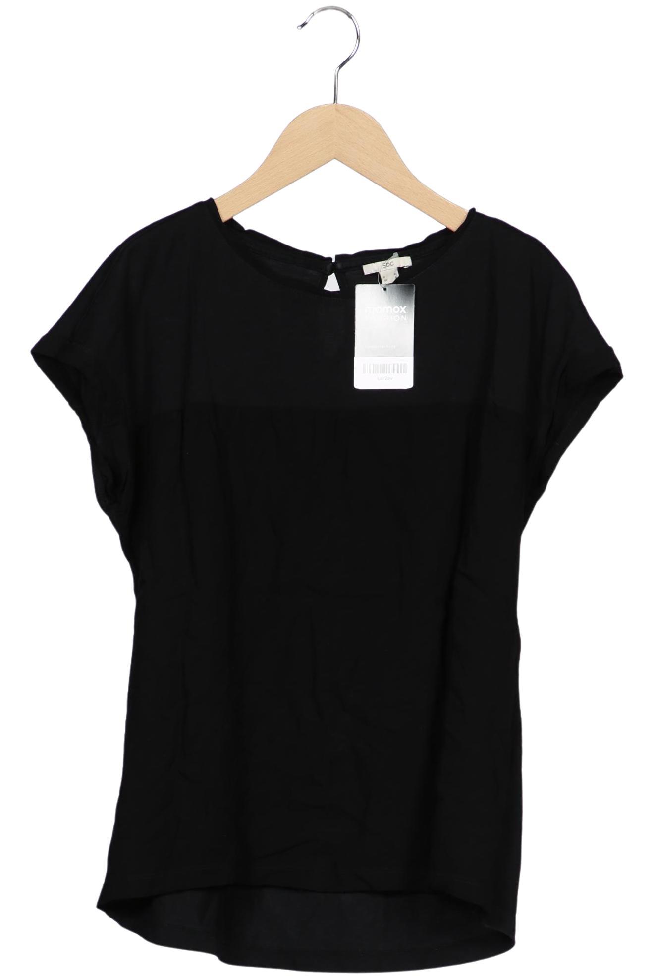 

edc by Esprit Damen T-Shirt, schwarz, Gr. 36