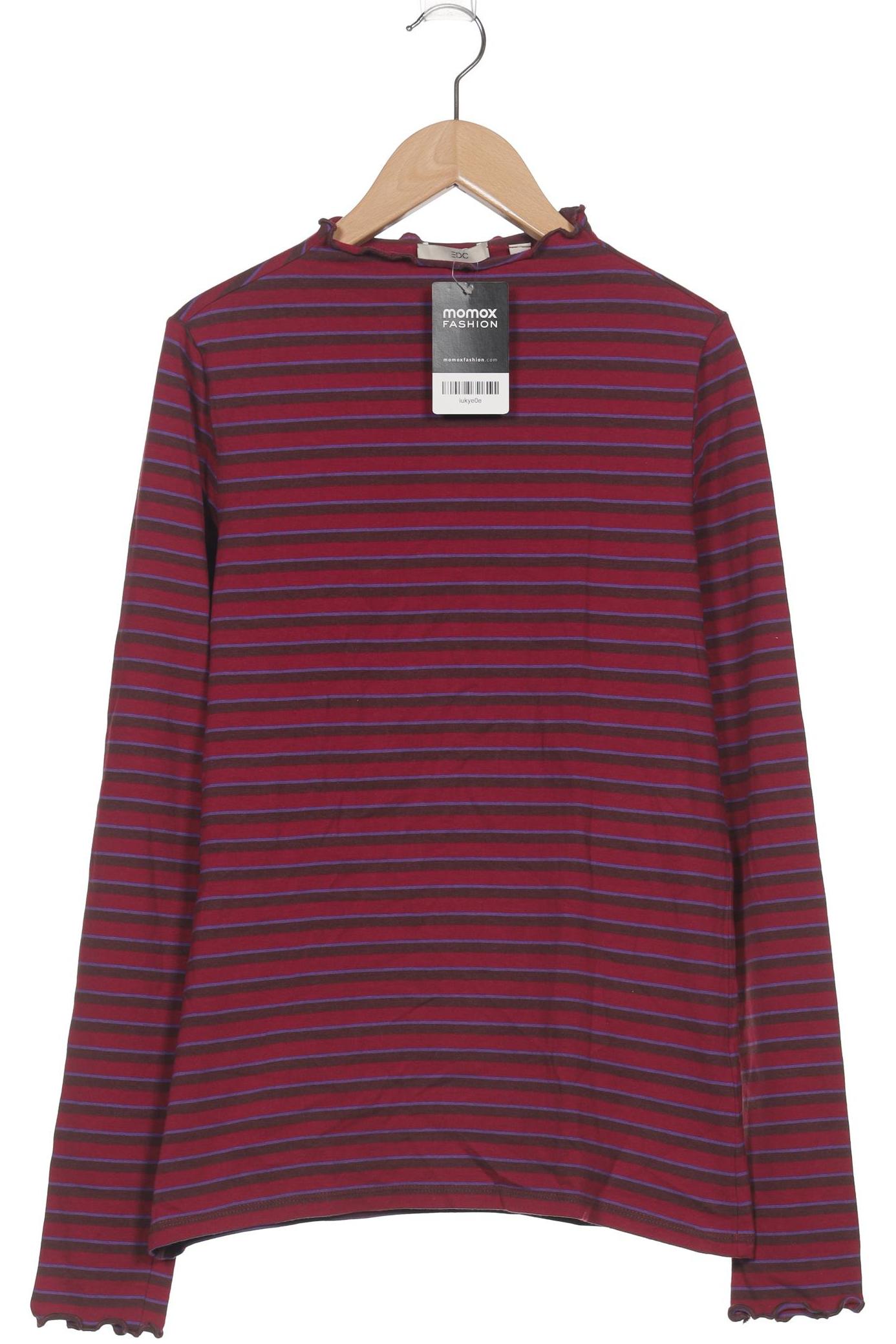 

edc by Esprit Damen Langarmshirt, bordeaux, Gr. 42