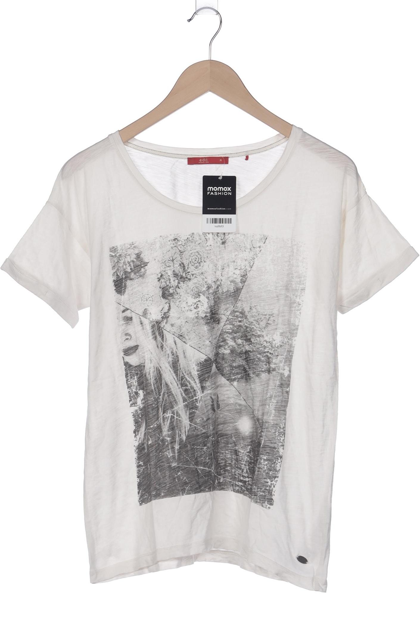

edc by Esprit Damen T-Shirt, cremeweiß, Gr. 38