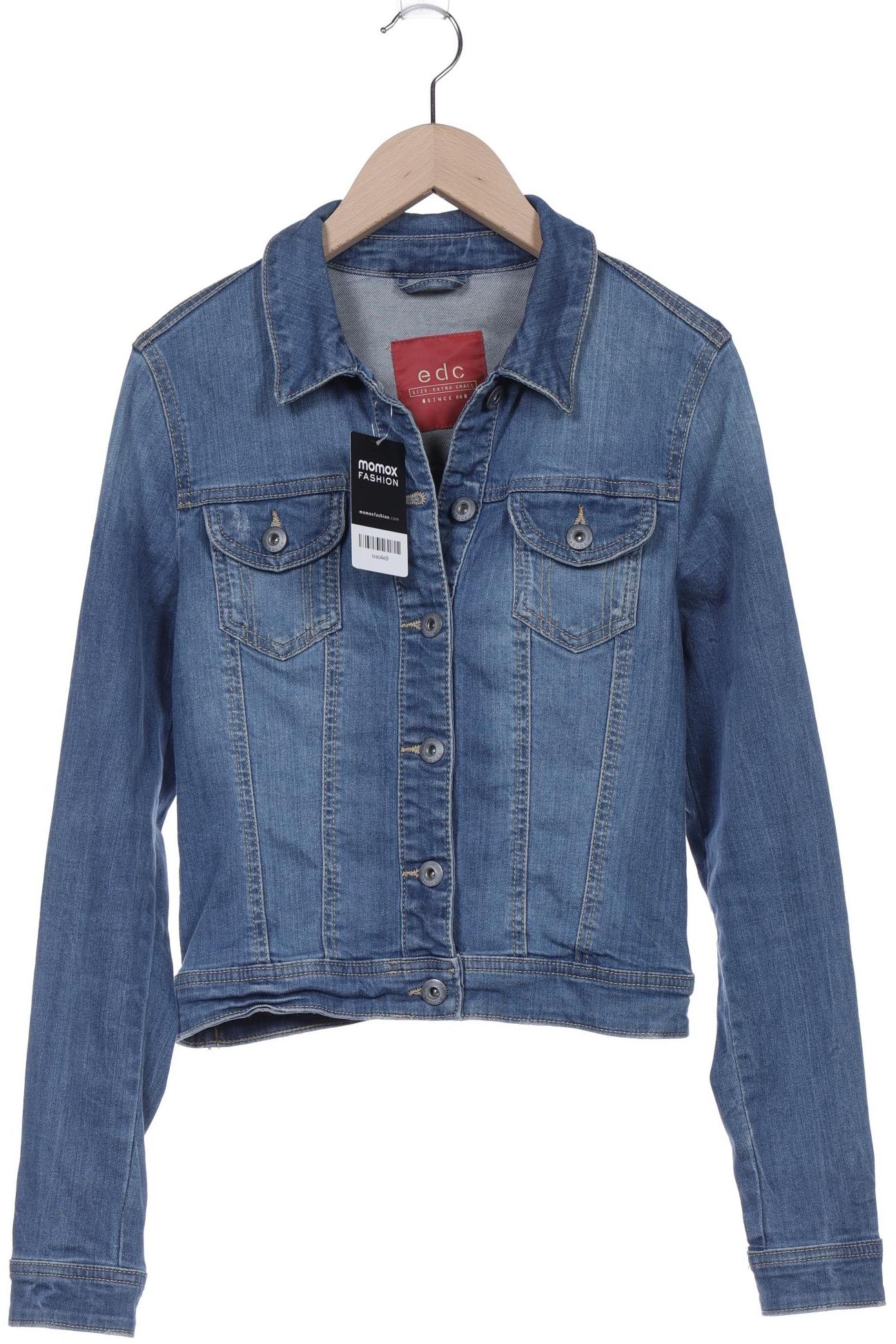 

edc by Esprit Damen Jacke, blau, Gr. 34