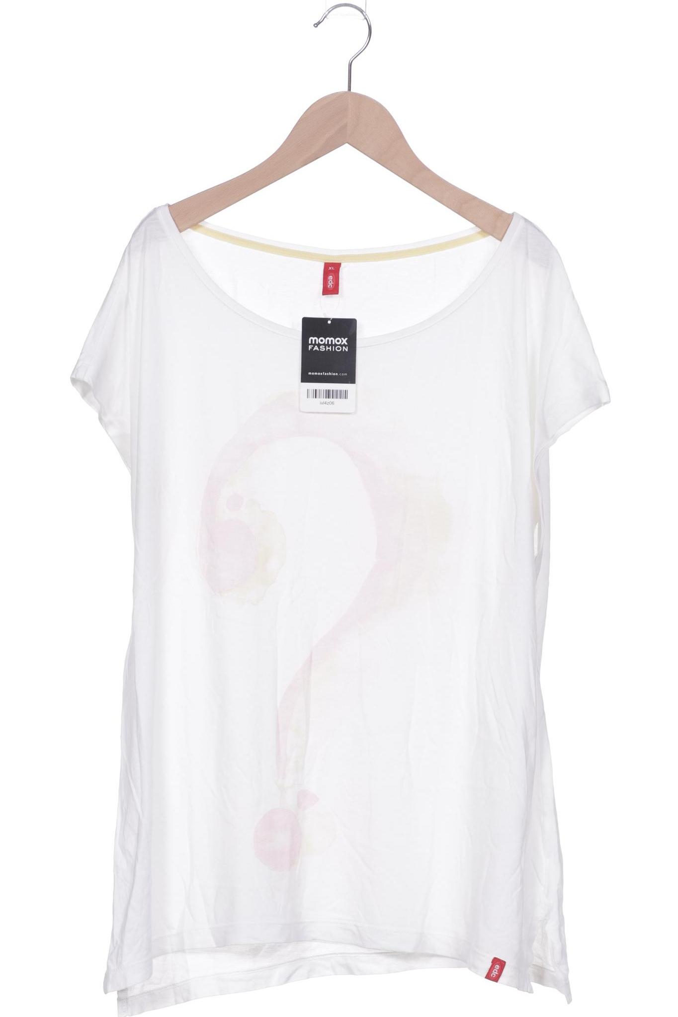 

edc by Esprit Damen T-Shirt, weiß, Gr. 44