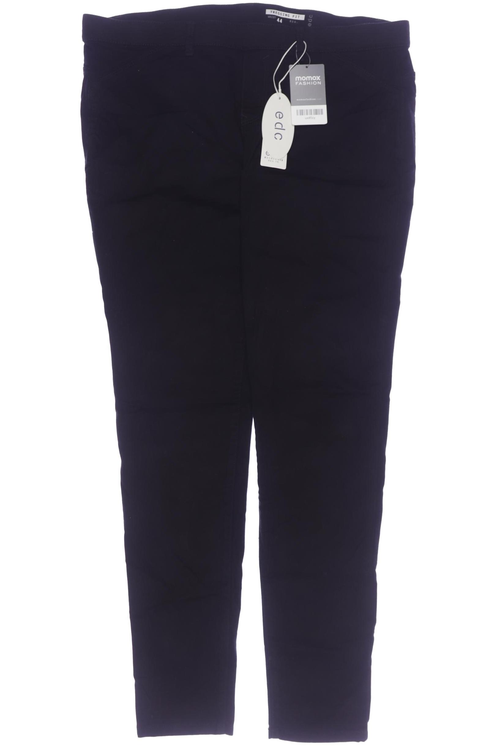 

edc by Esprit Damen Stoffhose, schwarz, Gr. 44