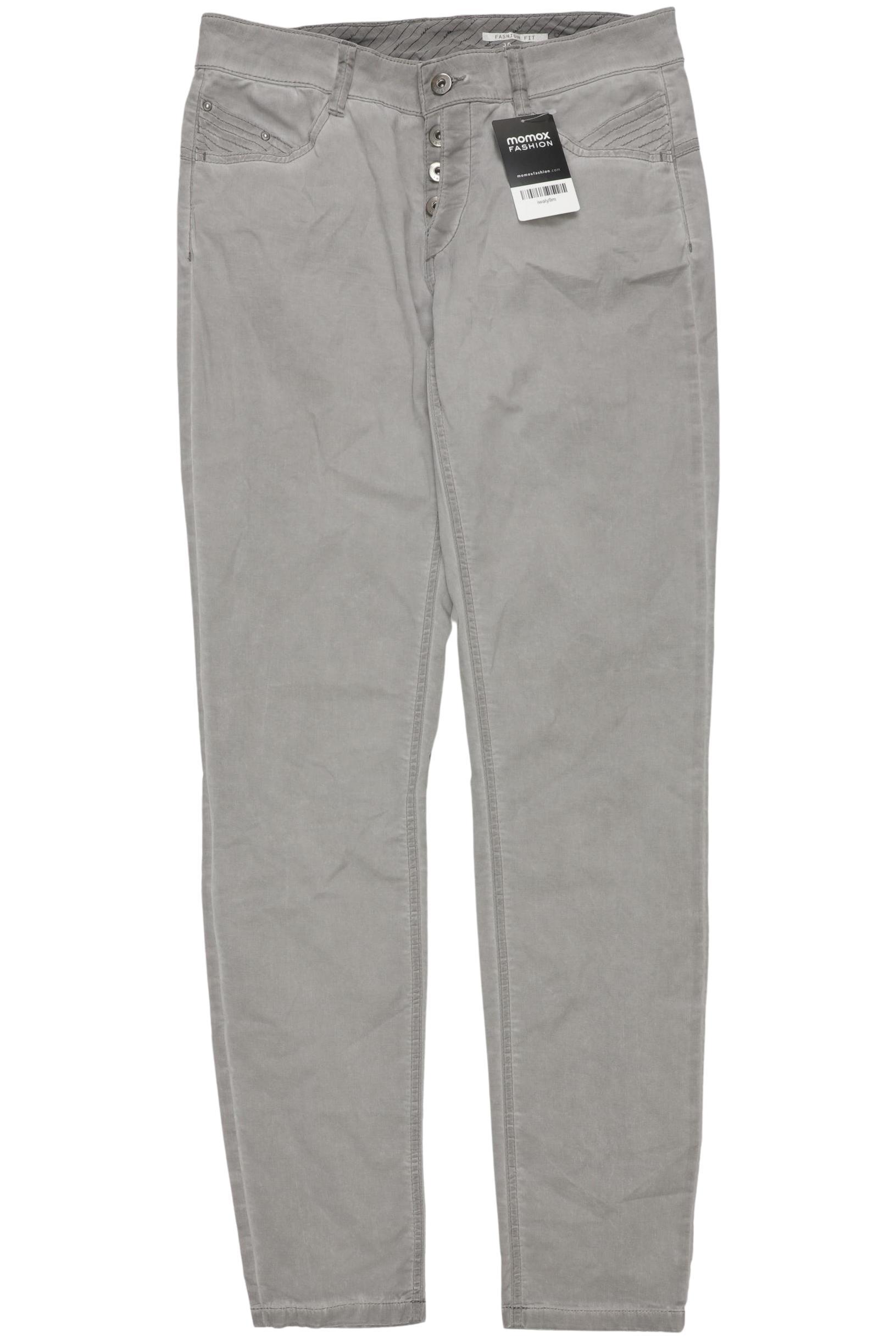 

edc by Esprit Damen Stoffhose, grau, Gr. 36