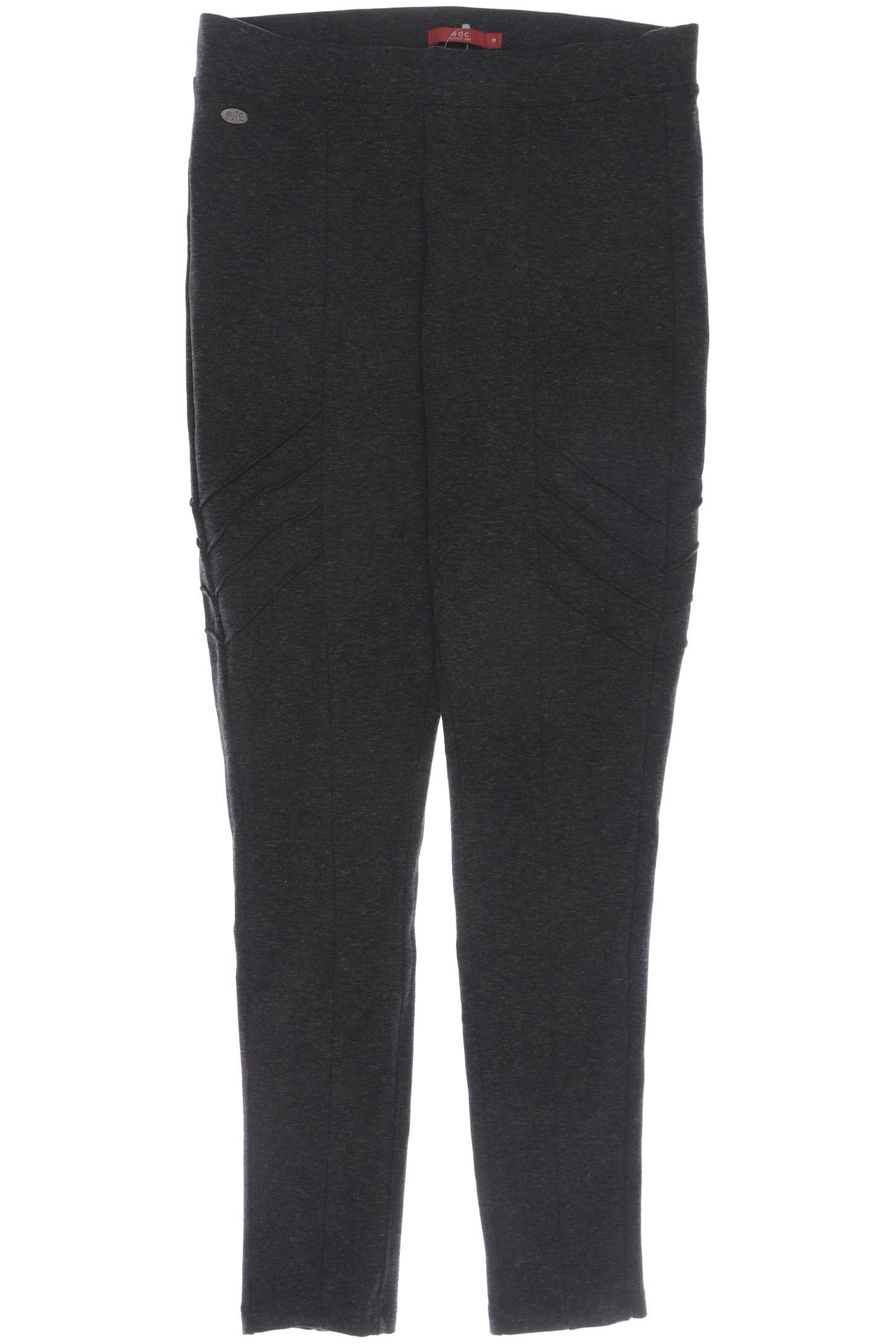 

edc by Esprit Damen Stoffhose, grau, Gr. 0
