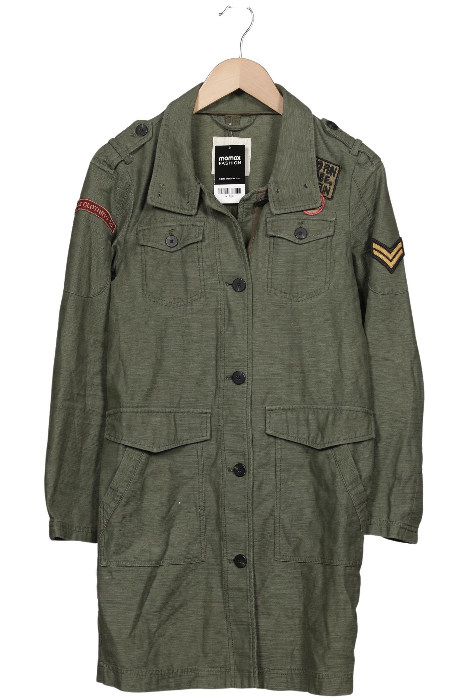 

edc by Esprit Damen Mantel, grün, Gr. 34