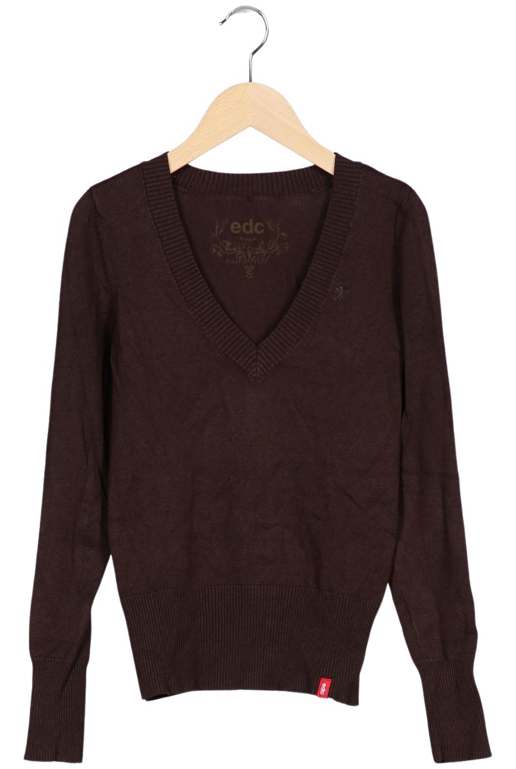 

edc by Esprit Damen Pullover, braun, Gr. 36