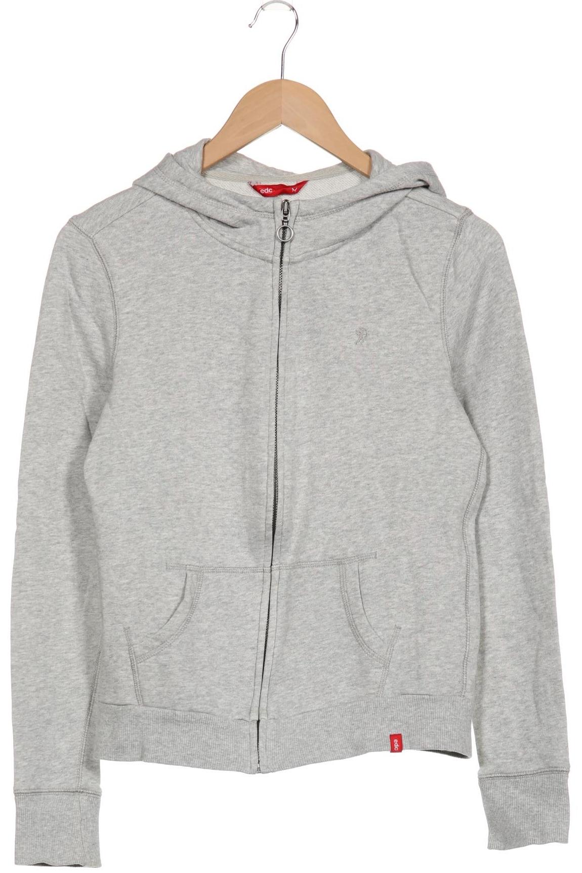 

edc by Esprit Damen Kapuzenpullover, grau, Gr. 38