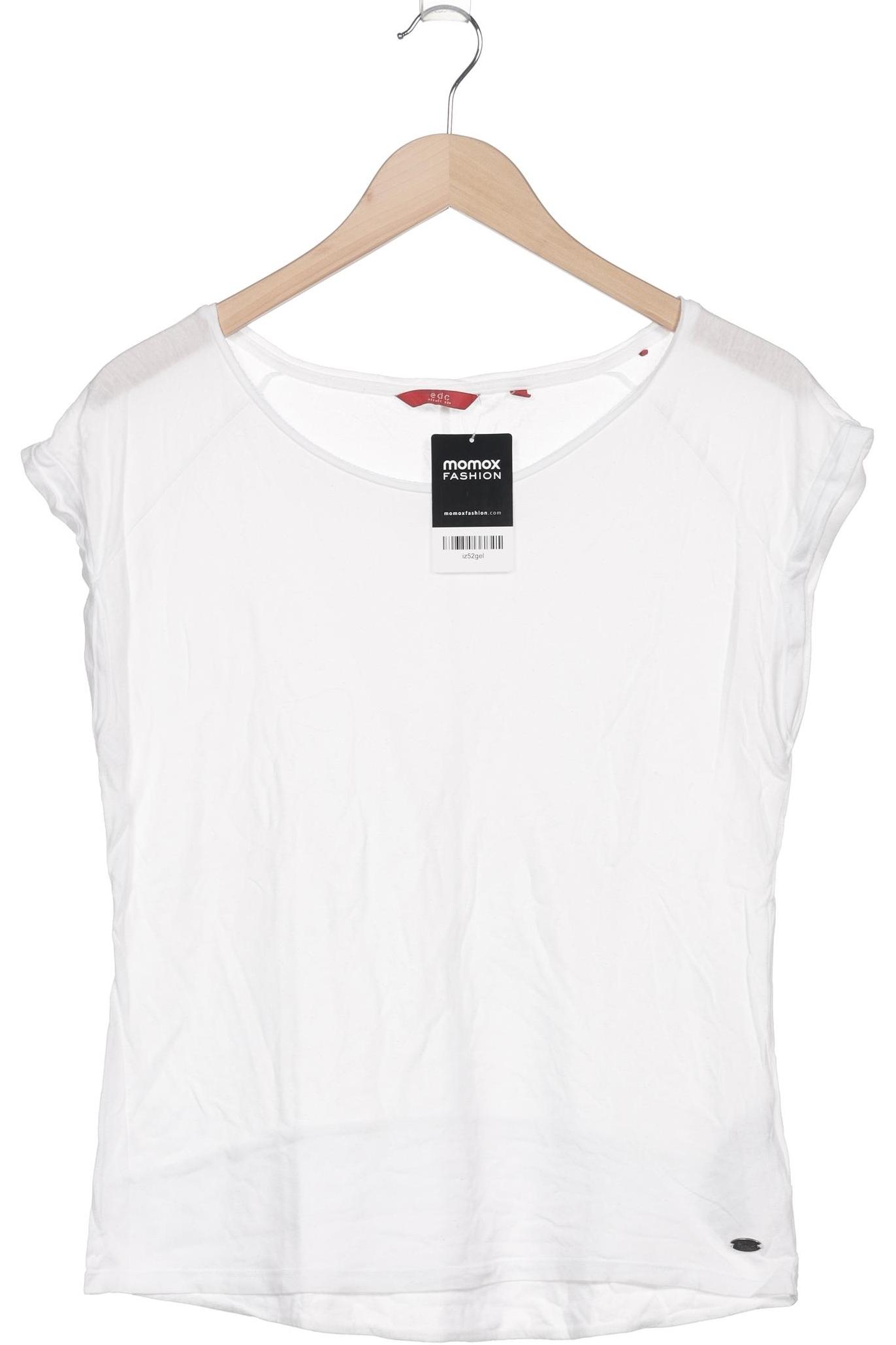 

edc by Esprit Damen T-Shirt, weiß, Gr. 34