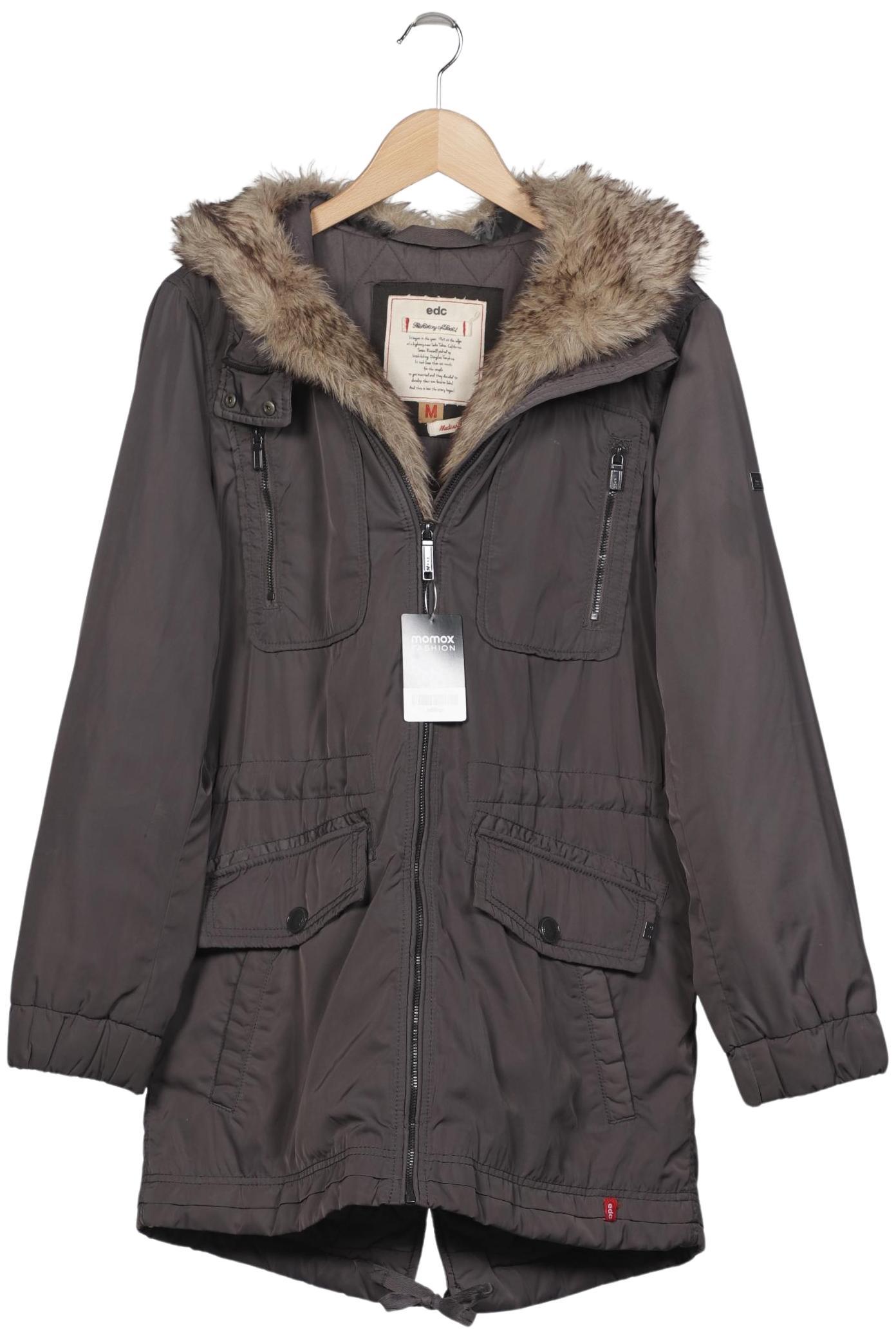 

edc by Esprit Damen Mantel, grau, Gr. 38