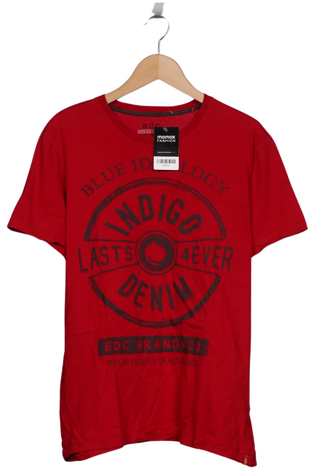 

edc by Esprit Herren T-Shirt, rot, Gr. 54