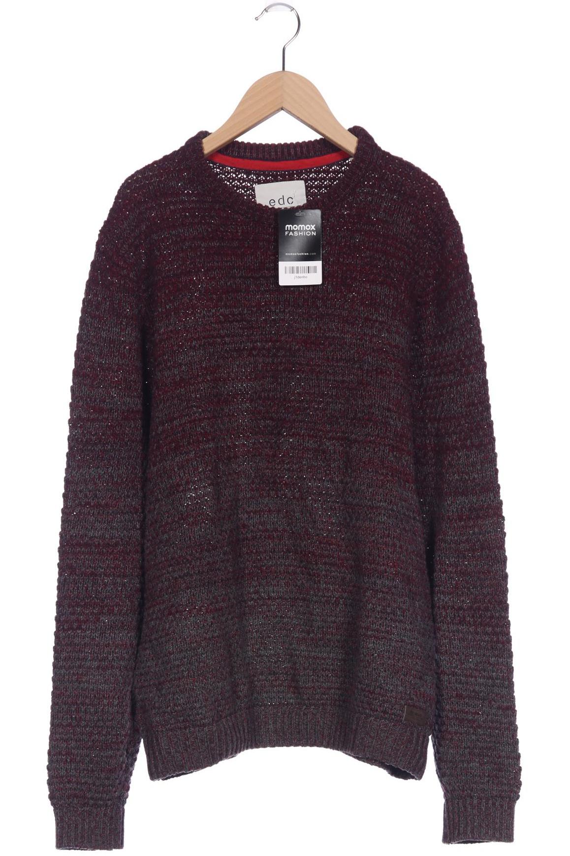 

edc by Esprit Herren Pullover, bordeaux, Gr. 52