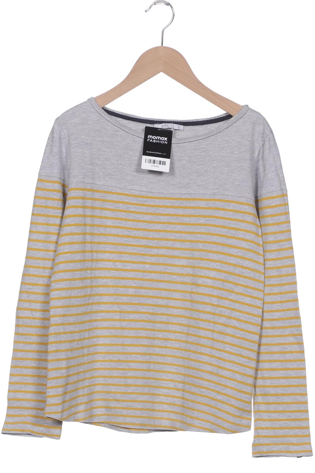 

edc by Esprit Damen Langarmshirt, grau