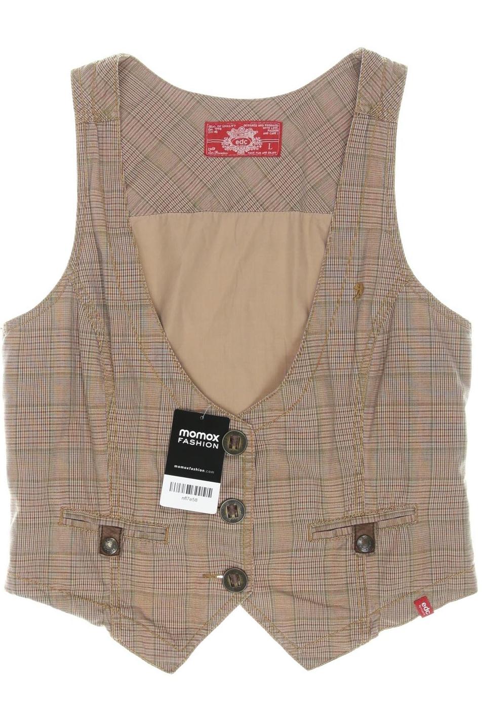 

edc by Esprit Damen Weste, beige, Gr. 42