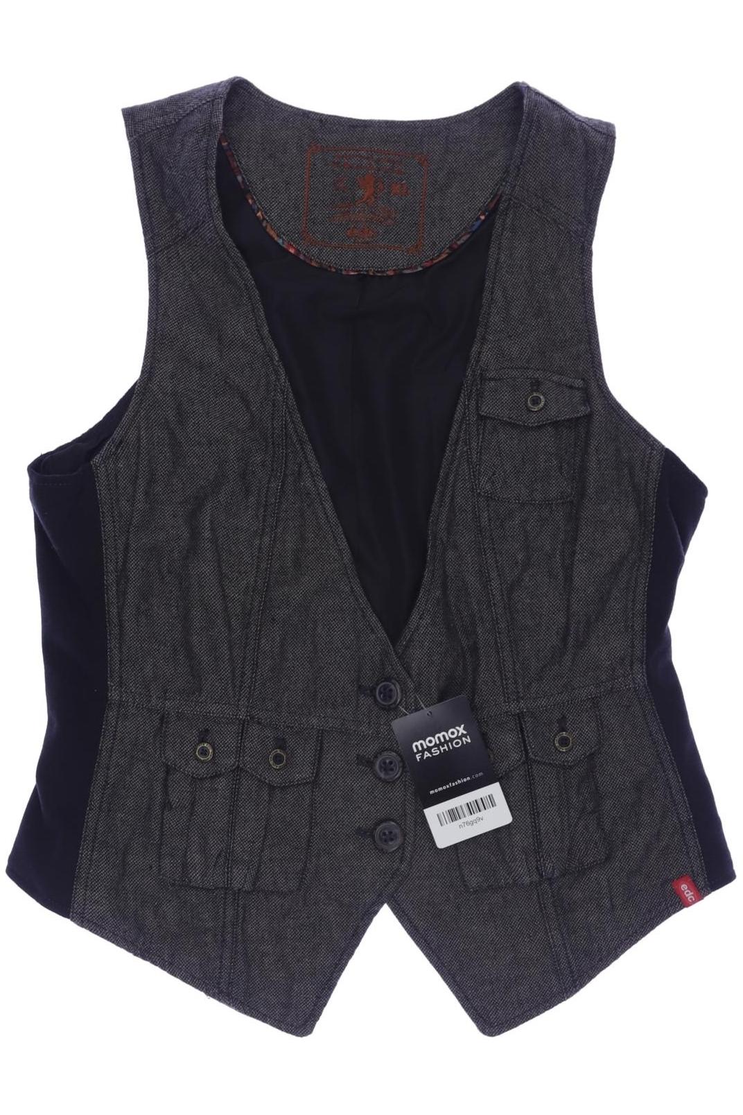 

edc by Esprit Damen Weste, schwarz, Gr. 44