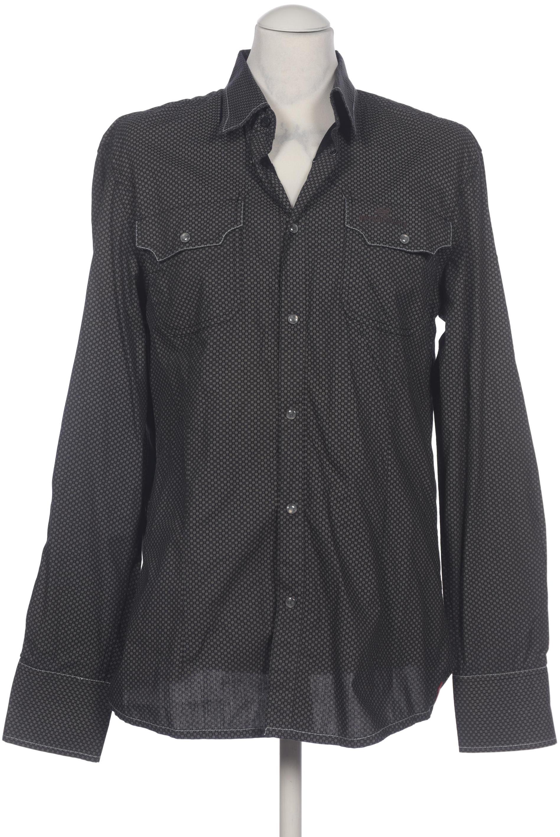 

edc by Esprit Herren Hemd, schwarz, Gr. 52