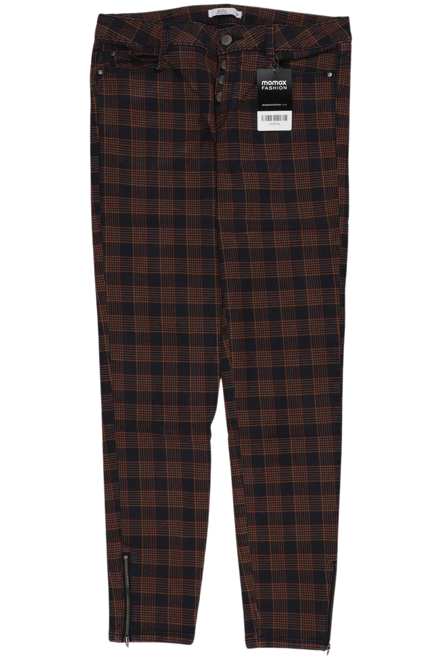 

edc by Esprit Damen Stoffhose, marineblau, Gr. 36
