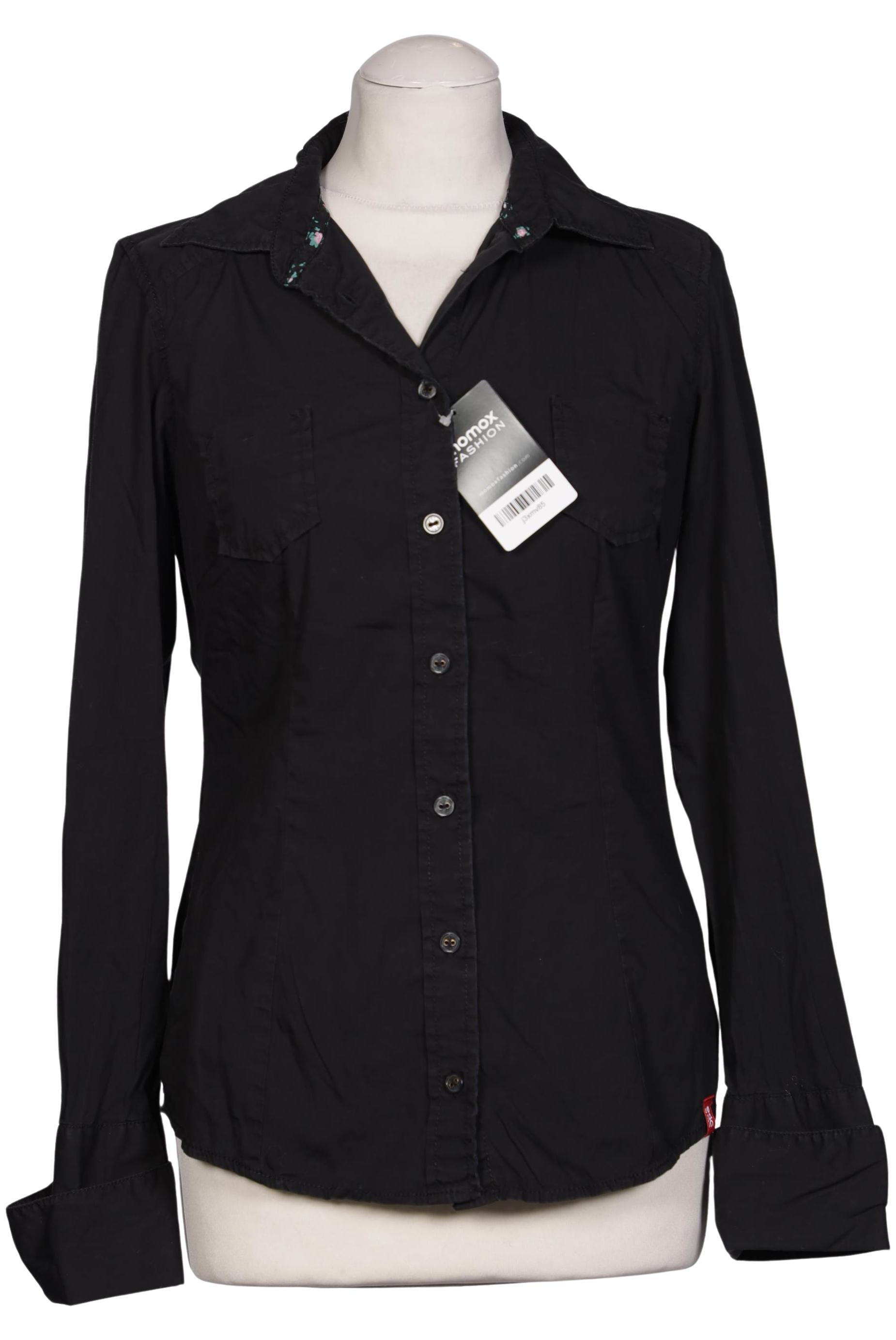 

edc by Esprit Damen Bluse, schwarz, Gr. 36