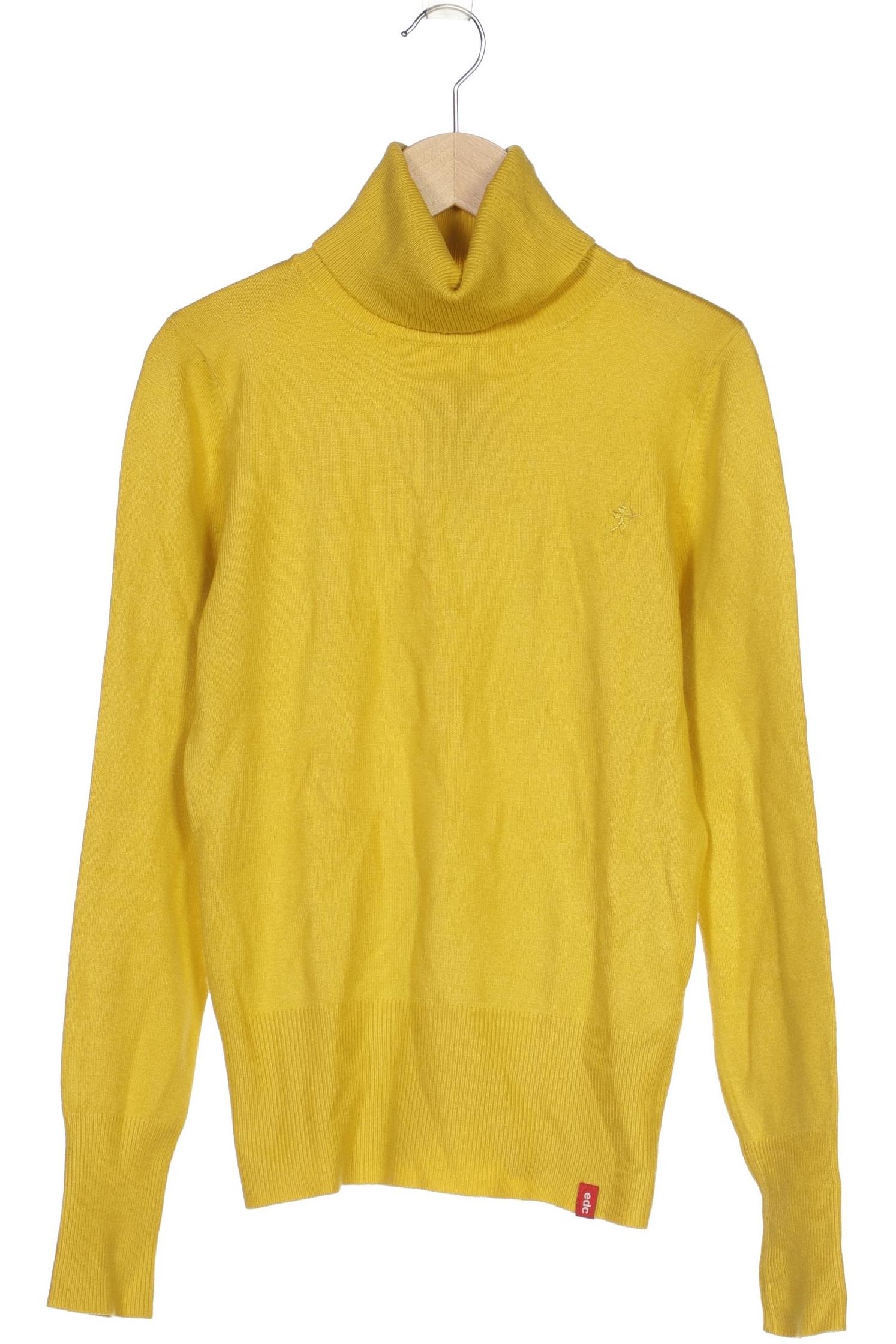 

edc by Esprit Damen Pullover, gelb, Gr. 34