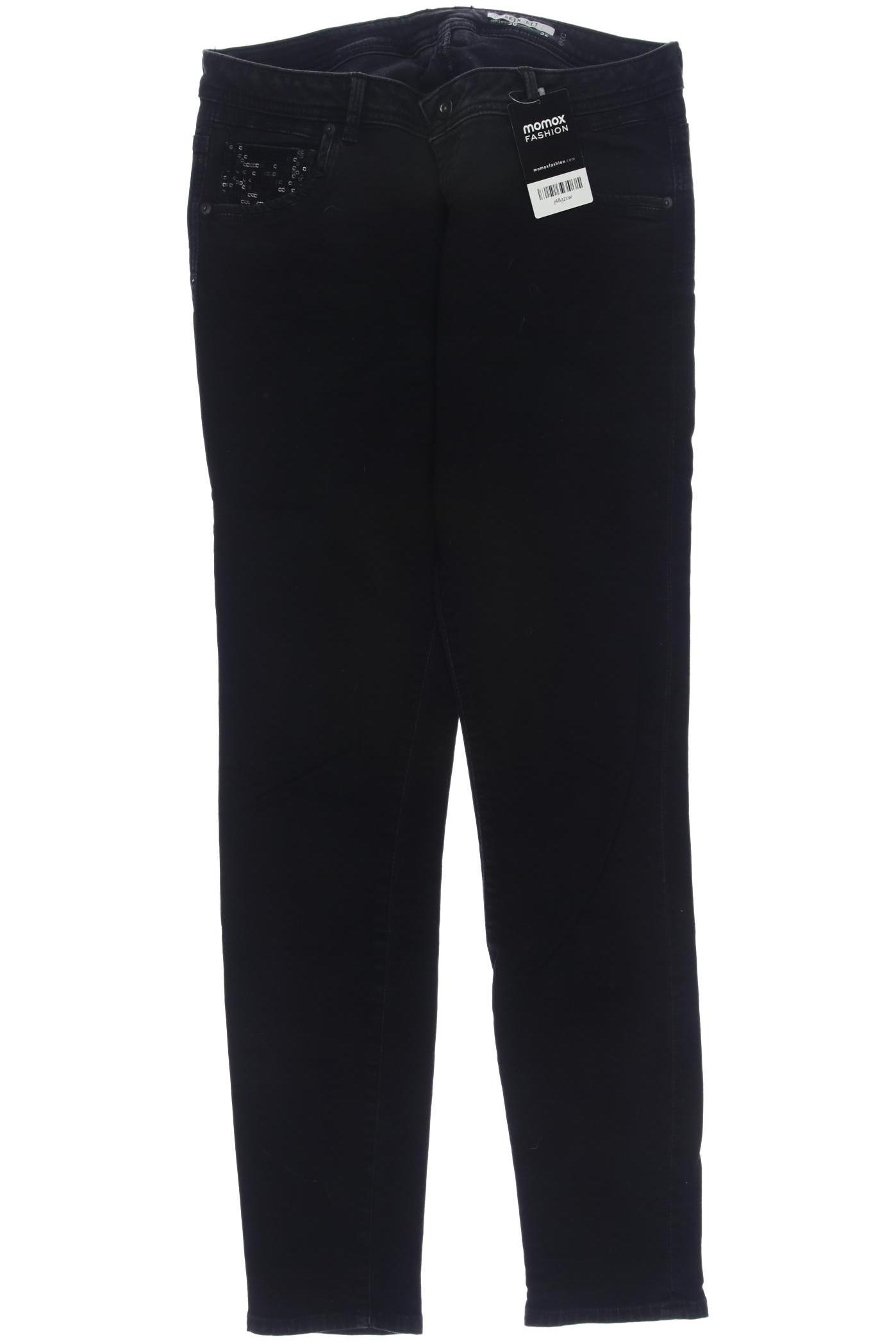 

edc by Esprit Damen Jeans, schwarz, Gr. 30