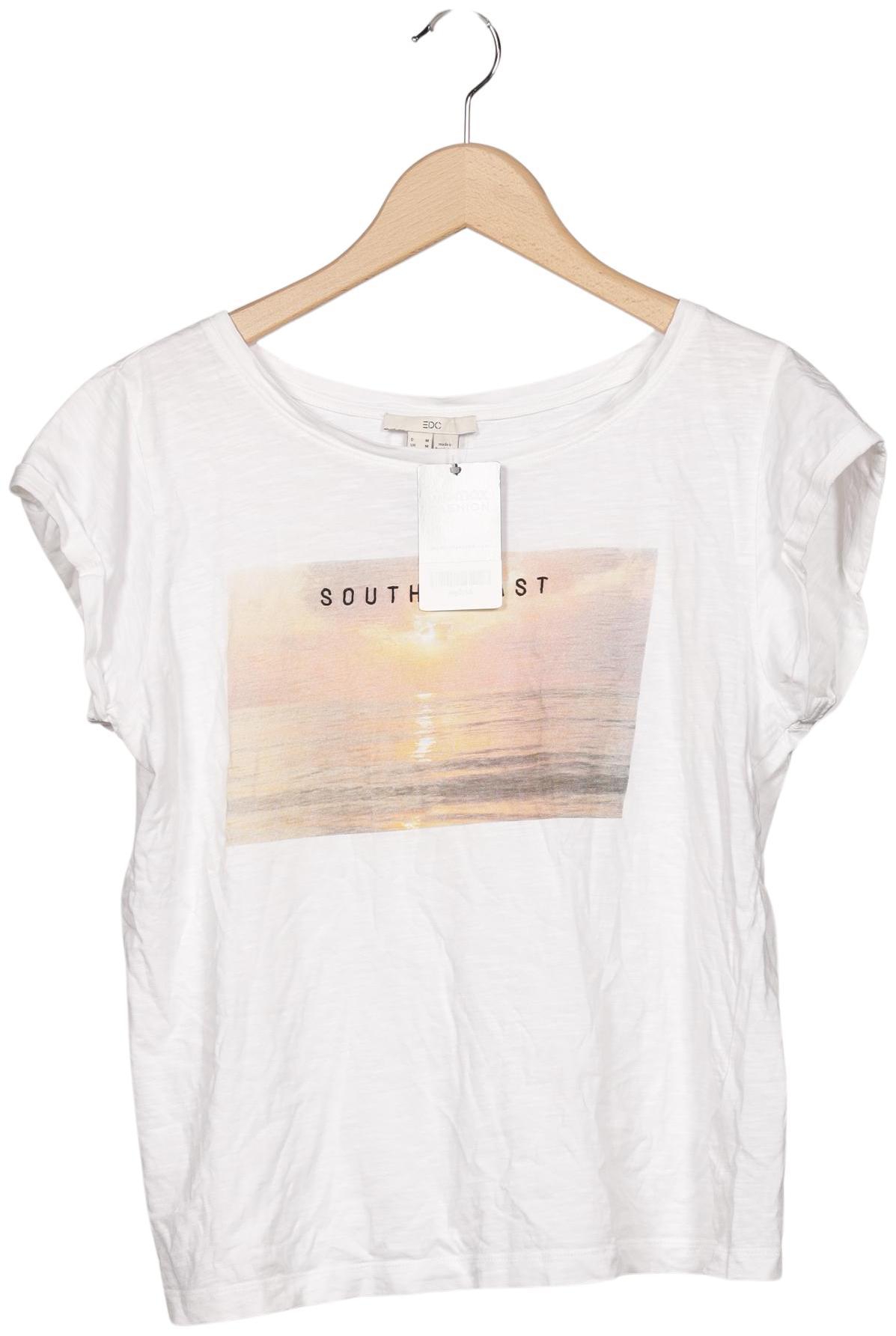 

edc by Esprit Damen T-Shirt, weiß, Gr. 38