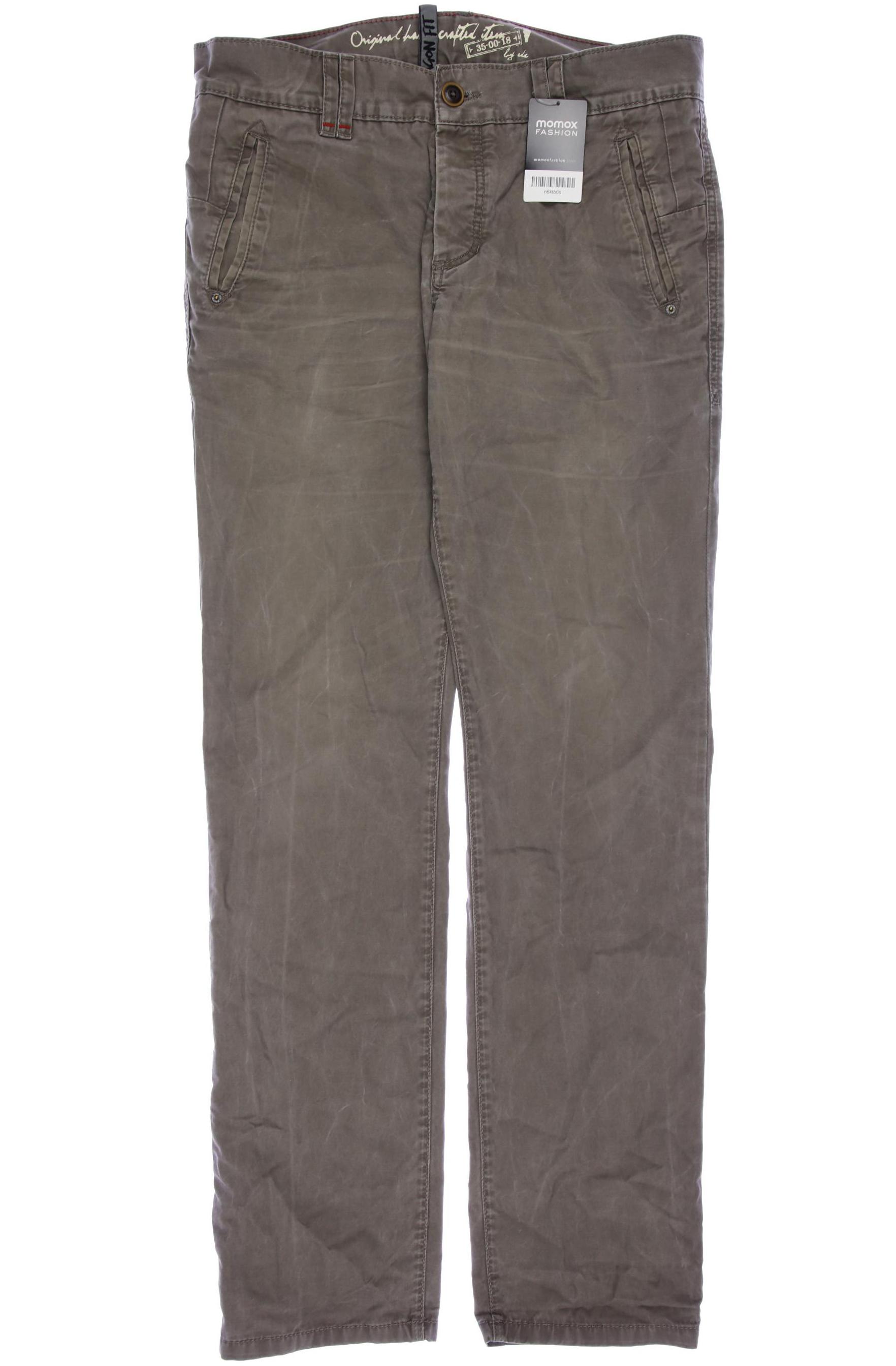 

edc by Esprit Herren Stoffhose, beige, Gr. 33
