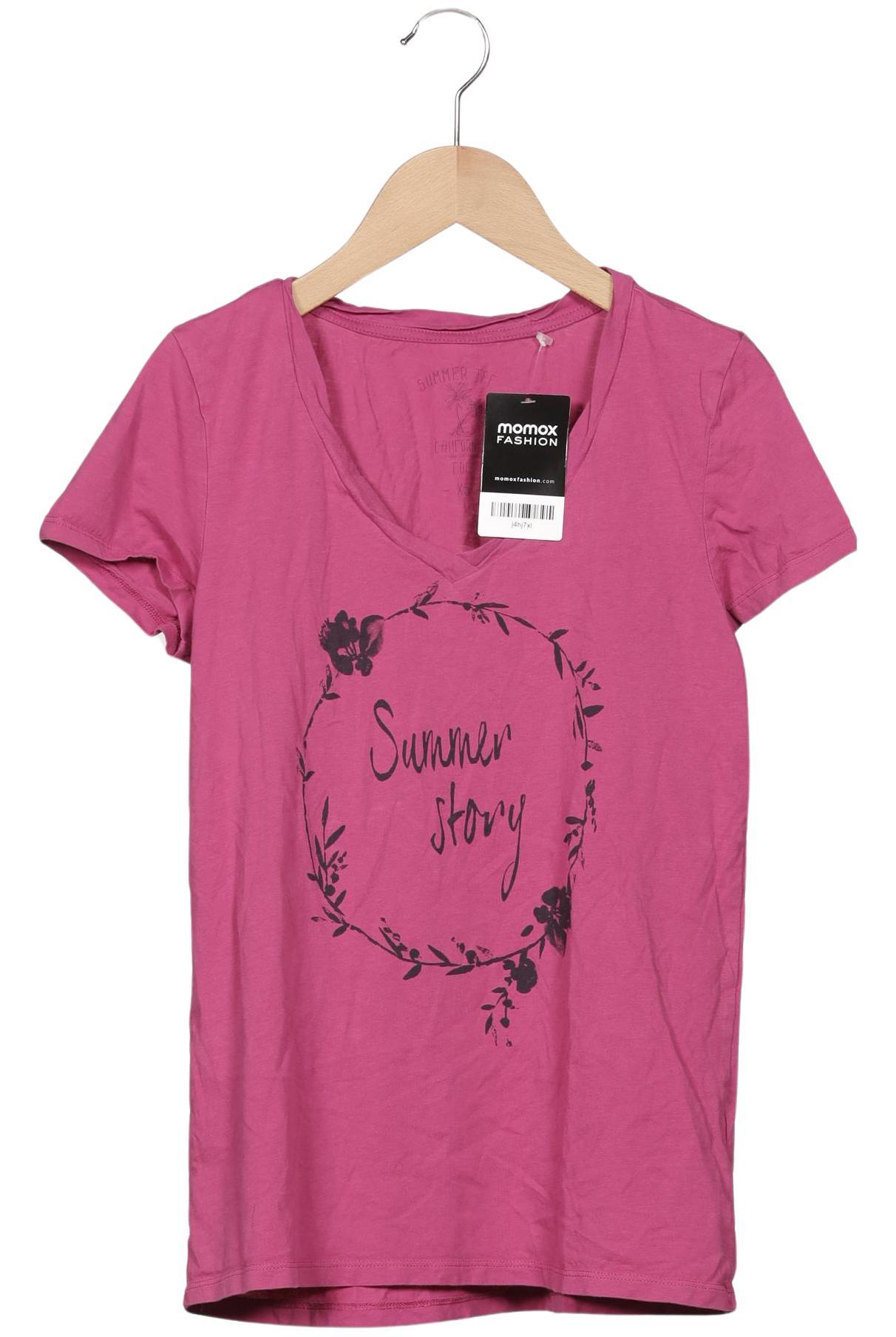 

edc by Esprit Damen T-Shirt, pink, Gr. 34