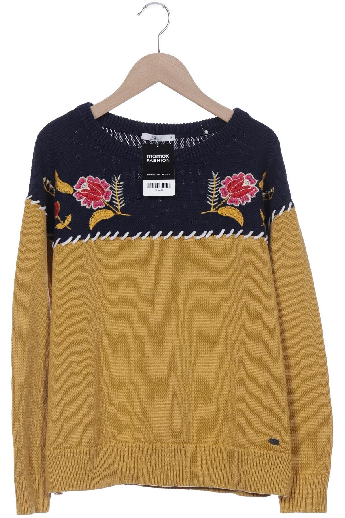 

edc by Esprit Damen Pullover, gelb, Gr. 38