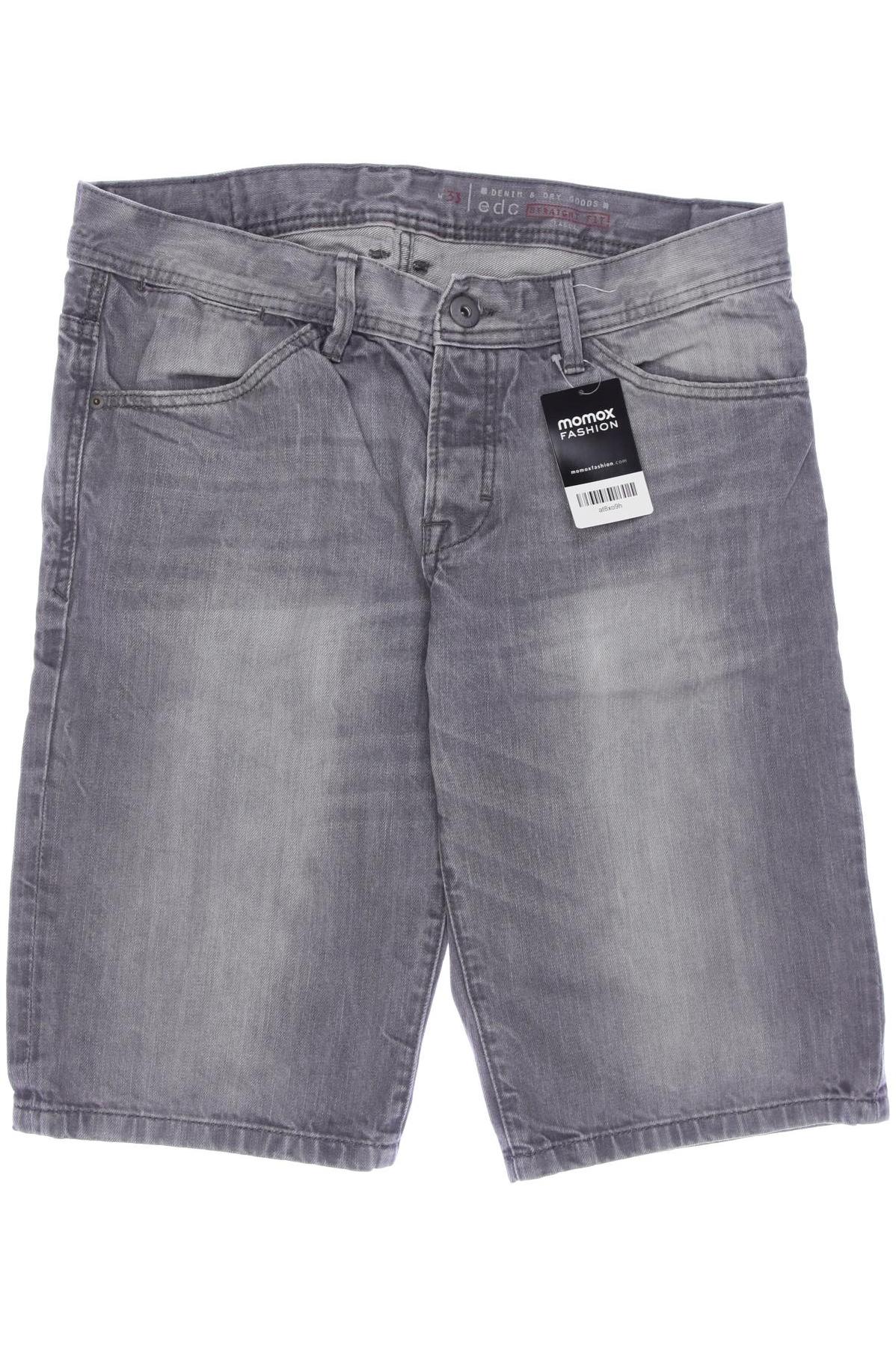 

edc by Esprit Herren Shorts, grau, Gr. 33