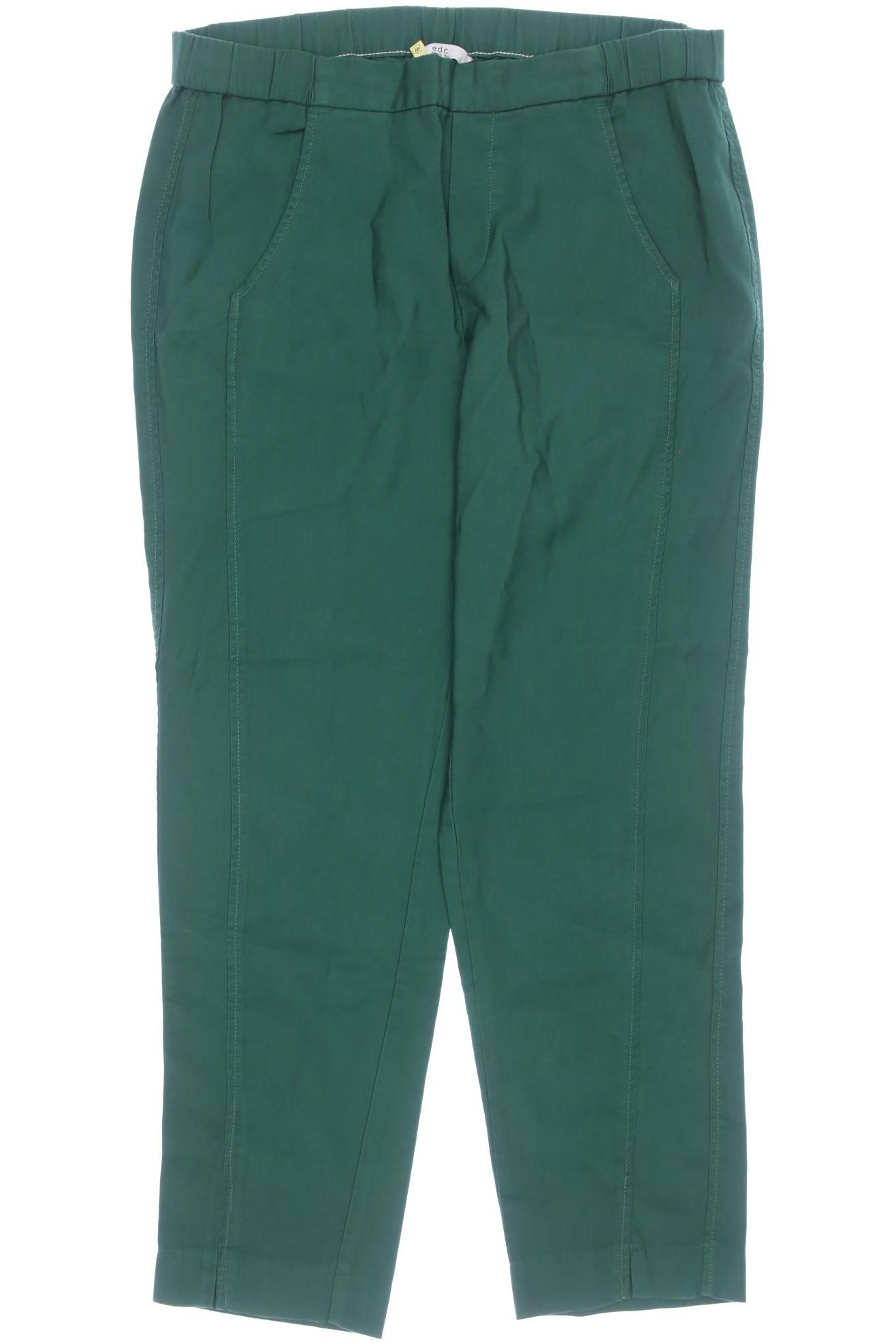 

edc by Esprit Damen Stoffhose, grün, Gr. 36