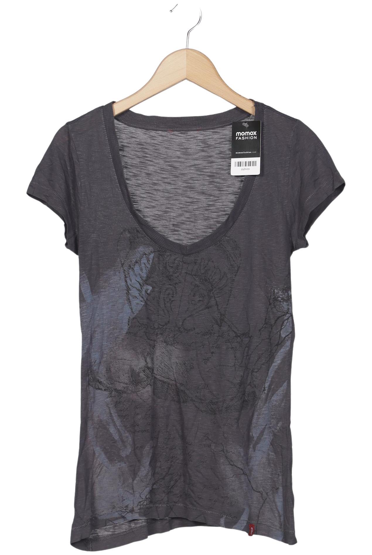 

edc by Esprit Damen T-Shirt, grau, Gr. 36