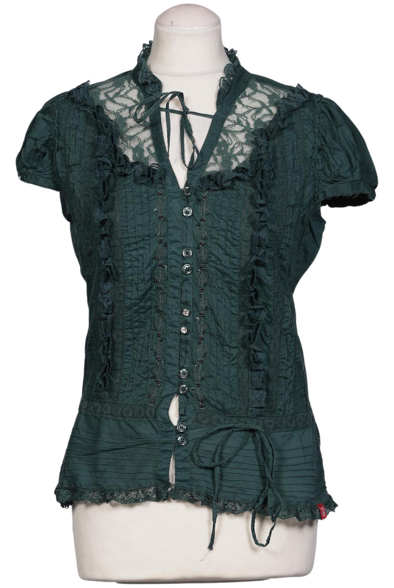 

edc by Esprit Damen Bluse, grün, Gr. 38