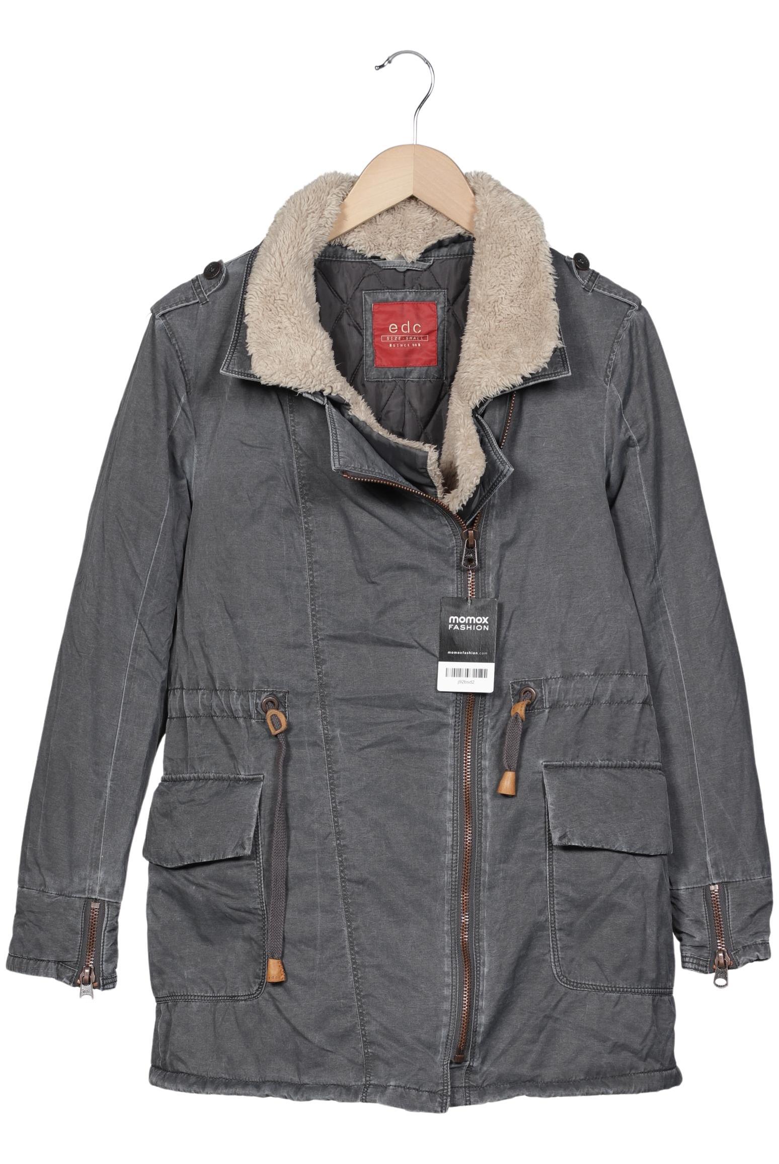 

edc by Esprit Damen Mantel, grau, Gr. 36