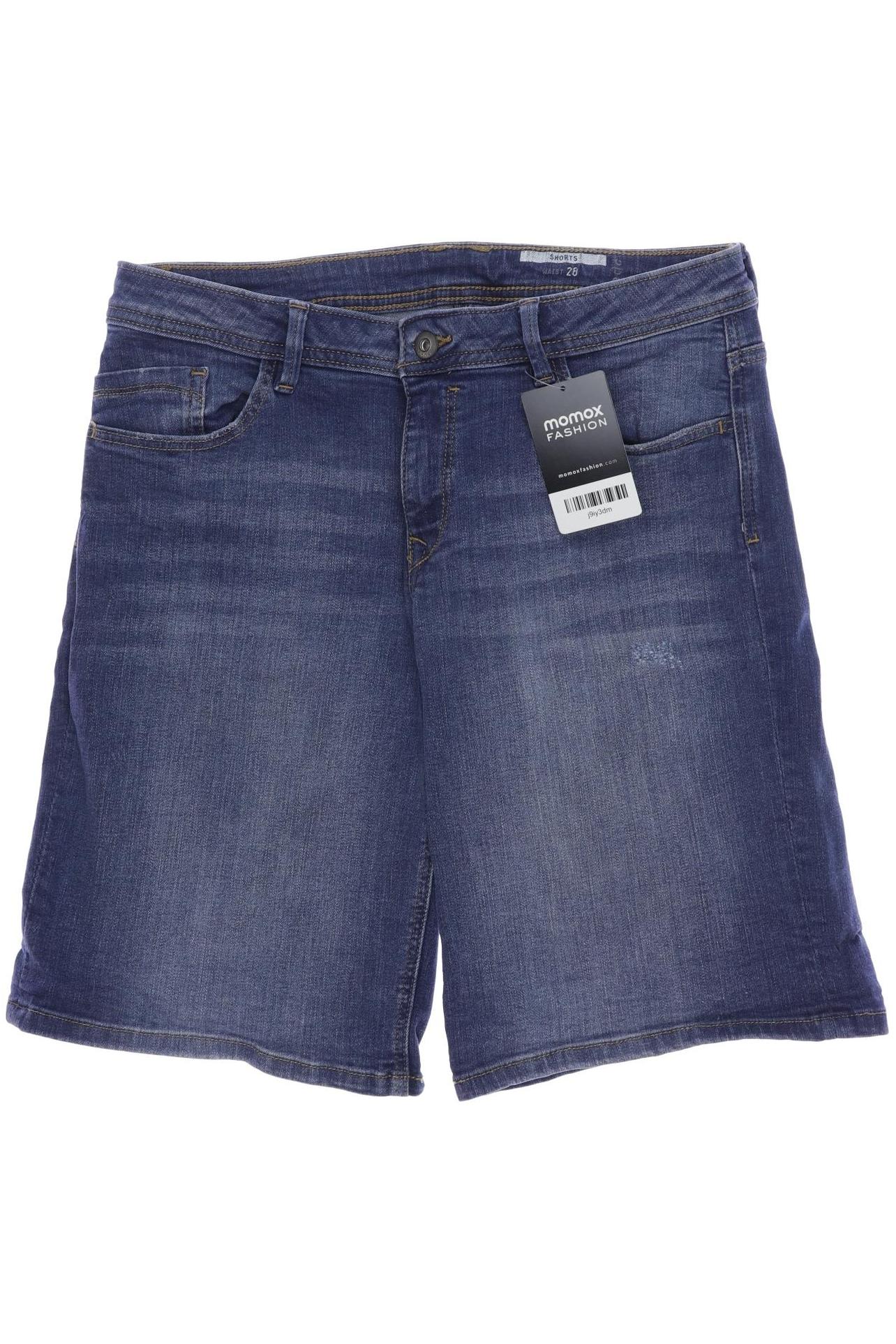 

edc by Esprit Damen Shorts, blau, Gr. 28