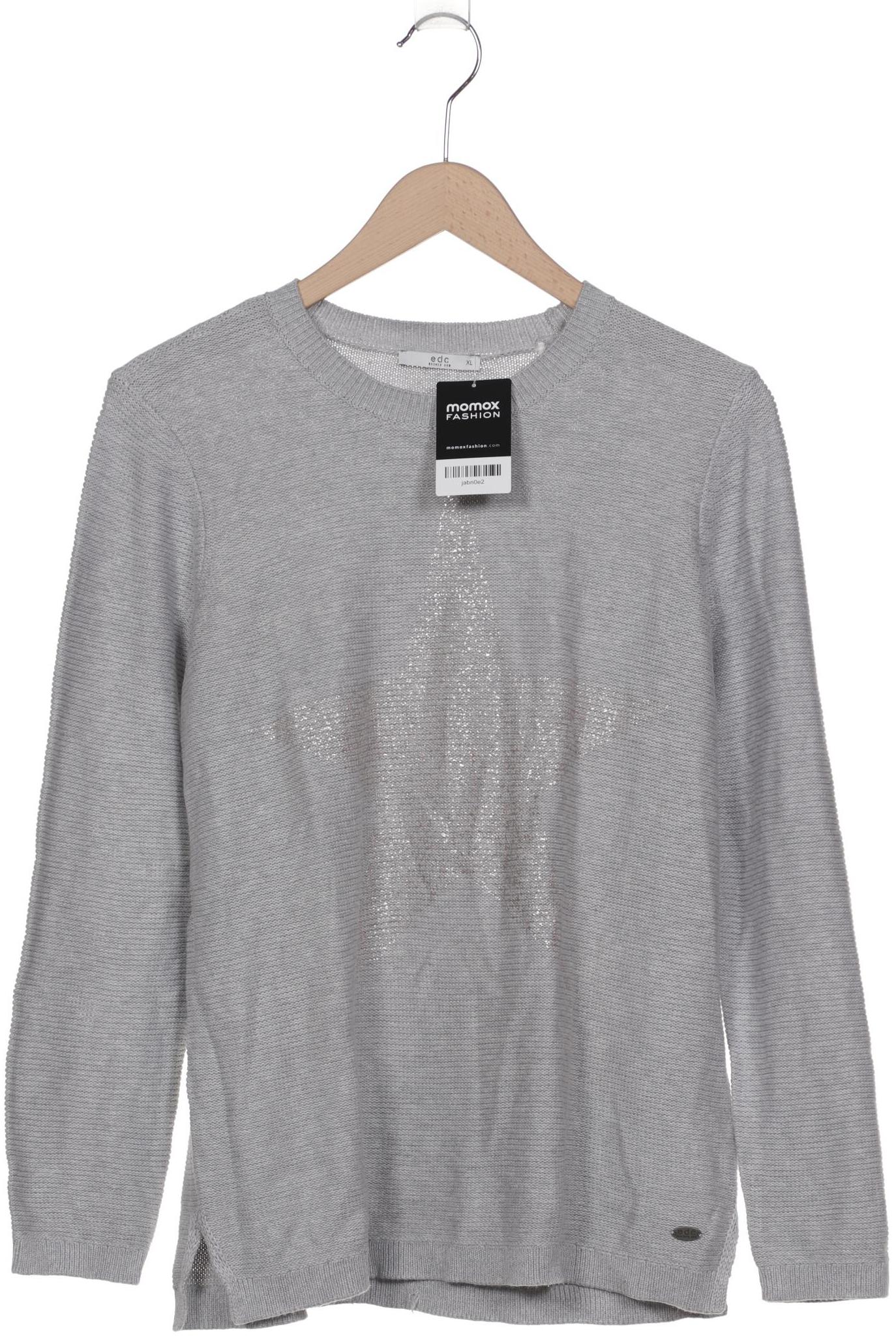 

edc by Esprit Damen Pullover, grau, Gr. 44