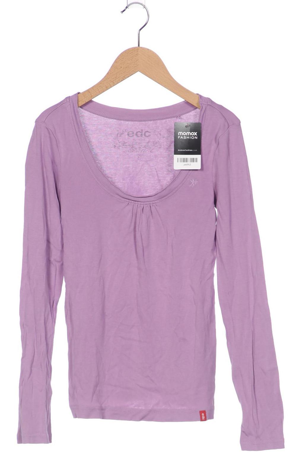 

edc by Esprit Damen Langarmshirt, flieder, Gr. 36