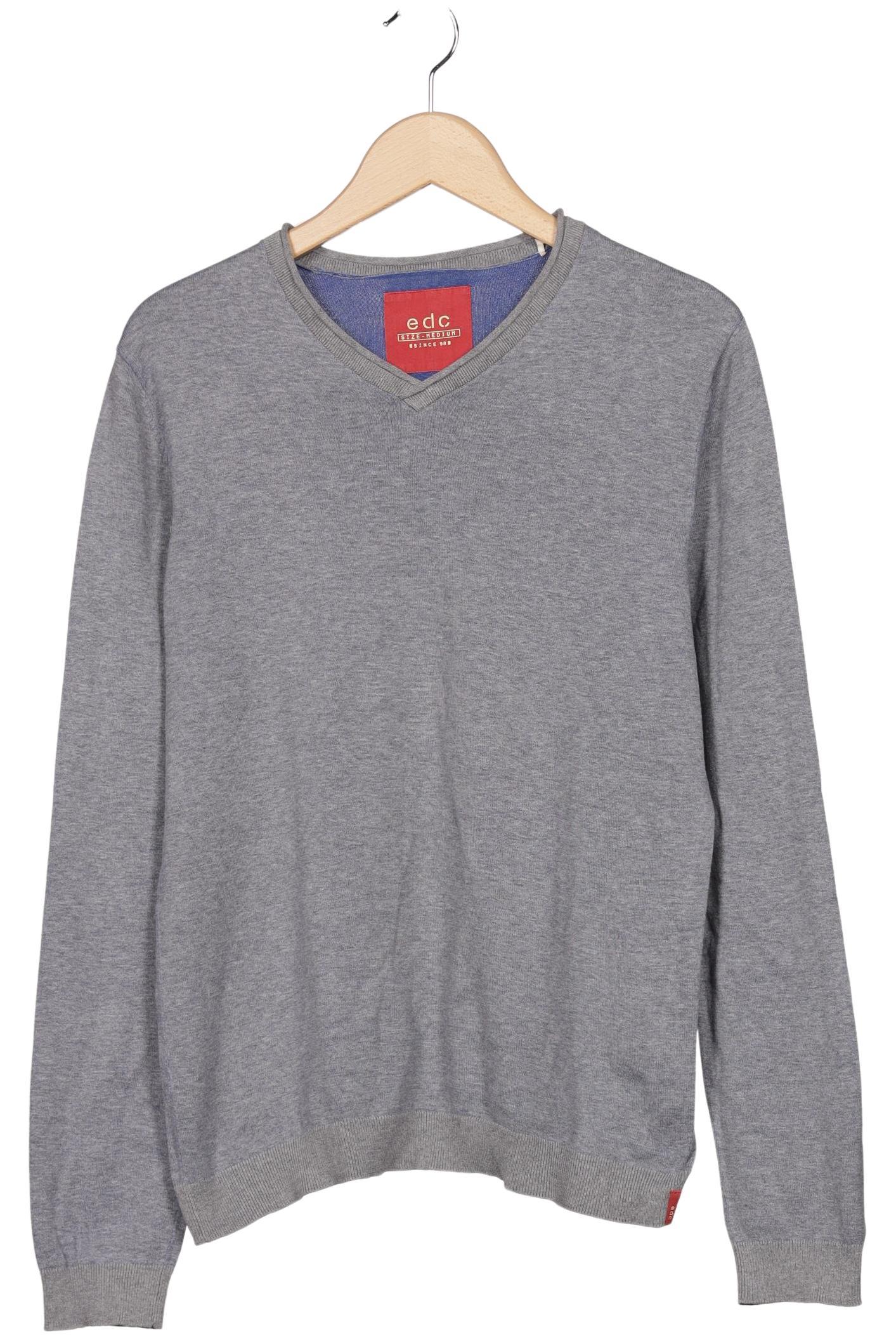 

edc by Esprit Herren Pullover, grau, Gr. 48