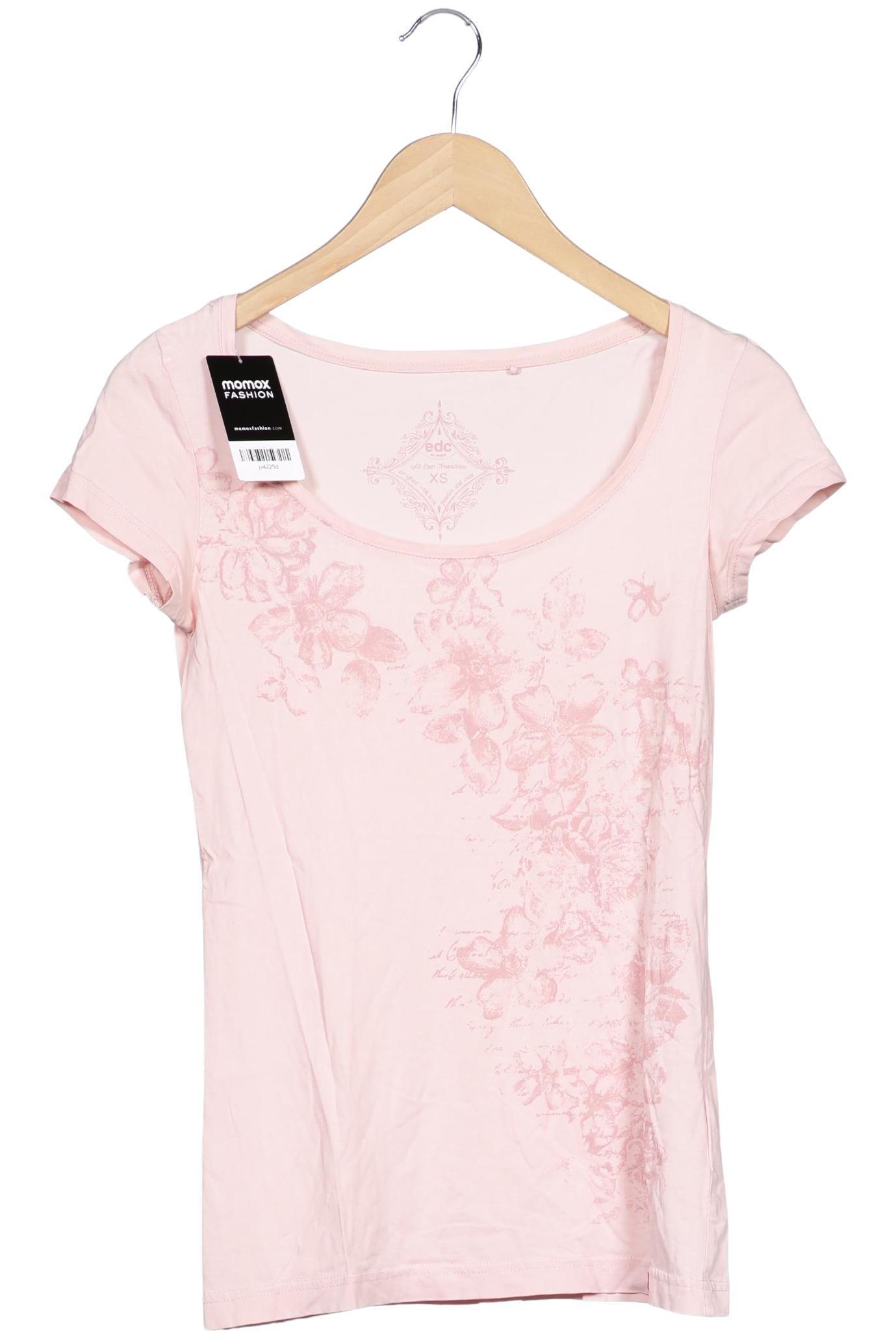

edc by Esprit Damen T-Shirt, pink, Gr. 34