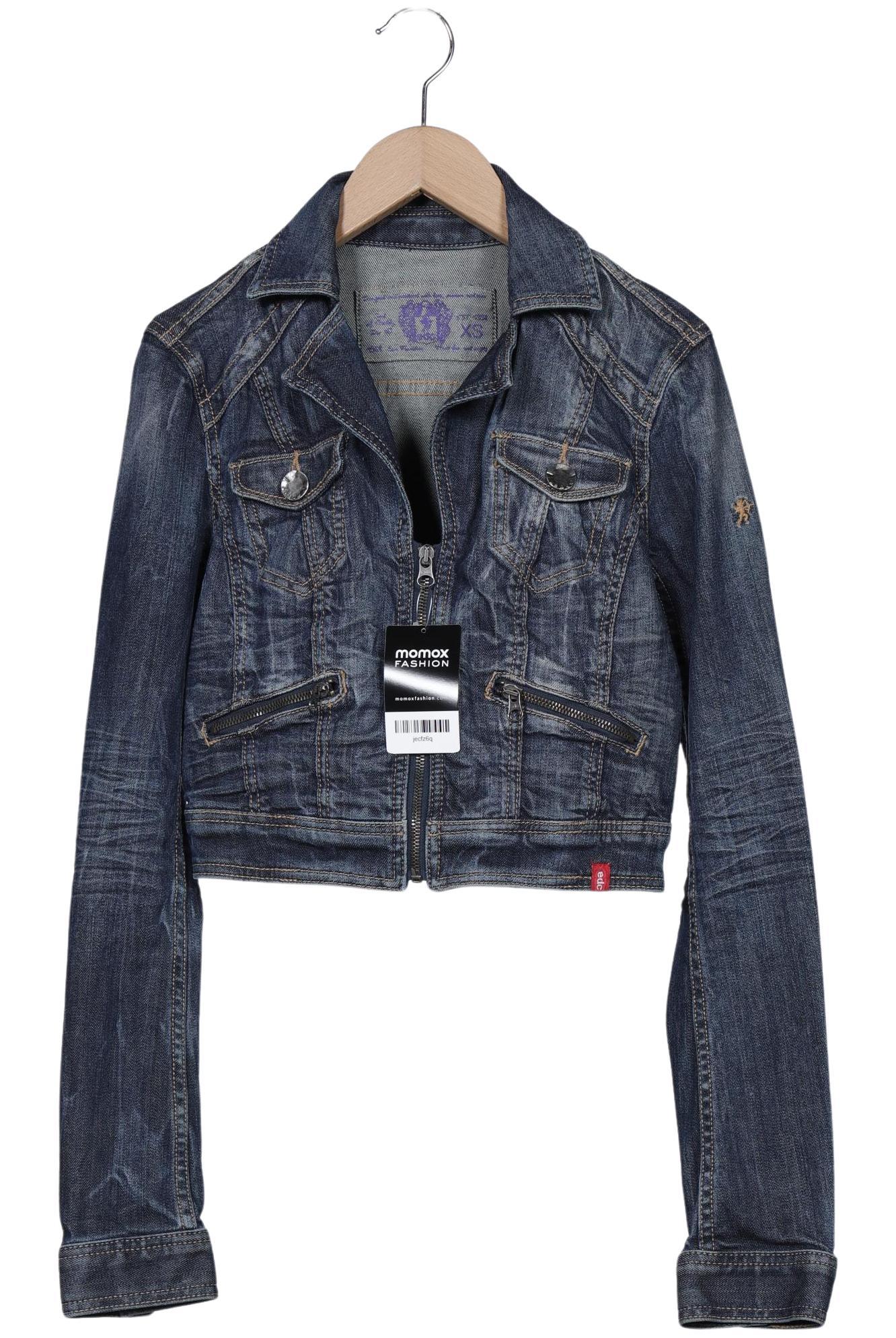 

edc by Esprit Damen Jacke, blau, Gr. 34