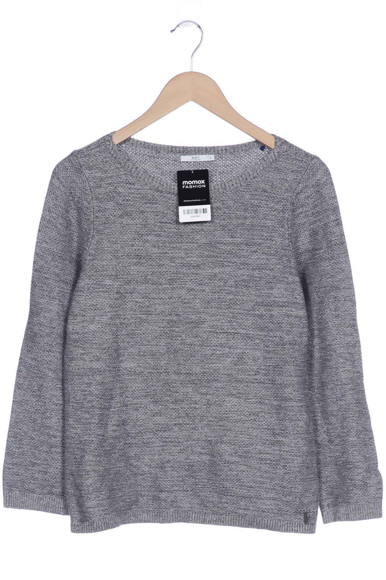 

edc by Esprit Damen Pullover, grau, Gr. 42